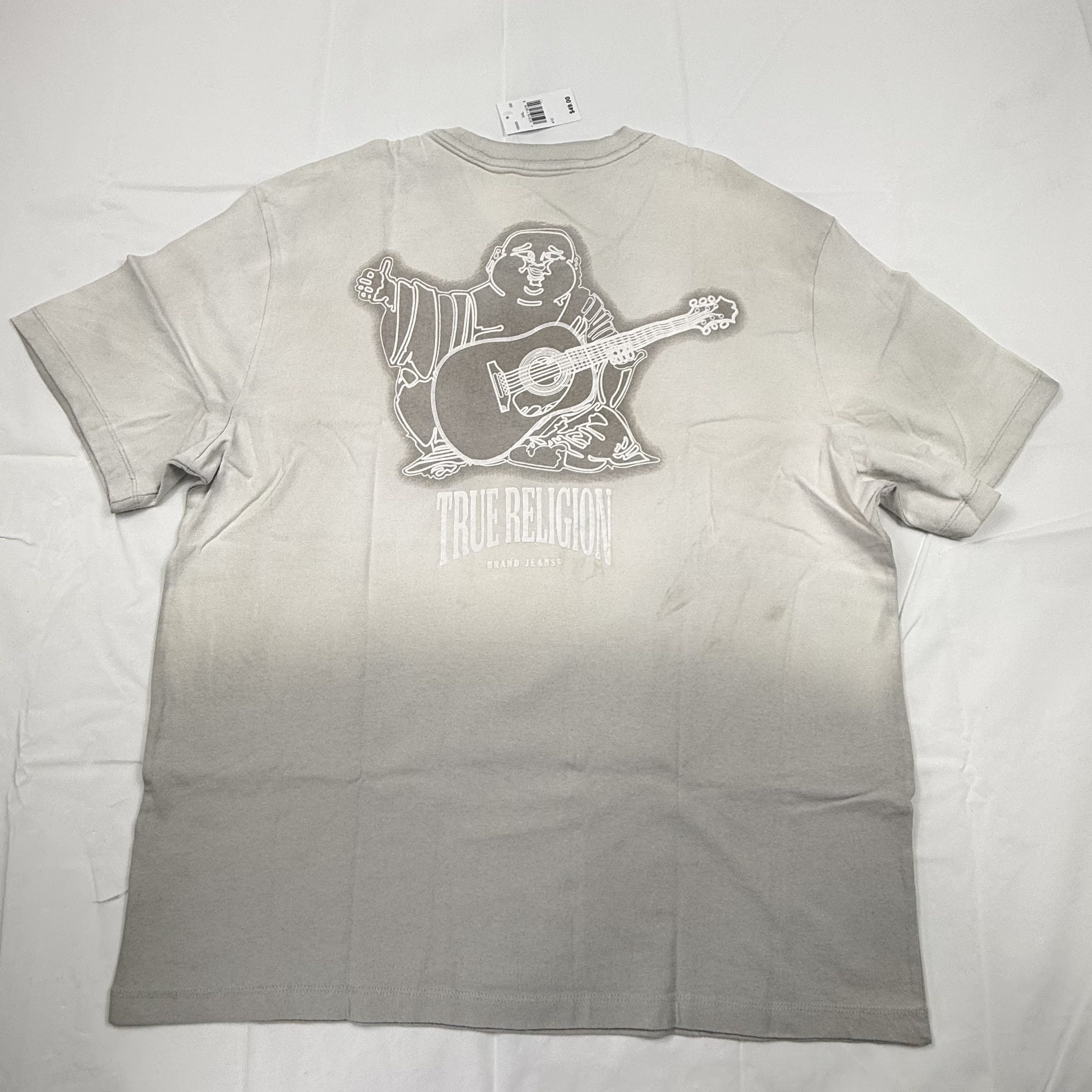 True Religion True Religion Ombre Dip Dye Buddha Guitar Graphic T-Shirt Size US XXL / EU 58 / 5 - 1 Thumbnail