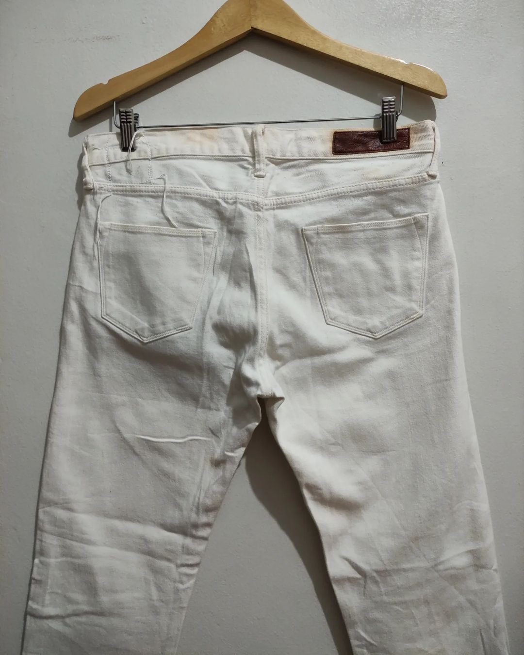 Japanese Brand × KURO Kuro Japan Diamante Buttonfly Redline White Denim Size US 32 / EU 48 - 9 Thumbnail