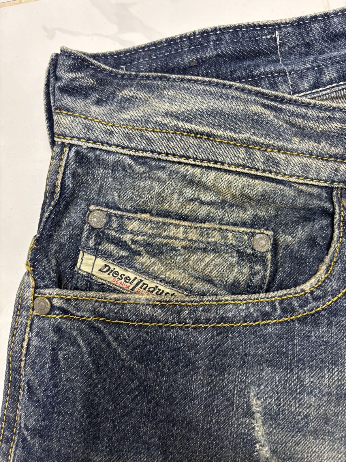 Kapital DIESEL CLAW MARK DISTRESSED SLIM SKINNY JEANS Size US 34 / EU 50 - 10 Thumbnail