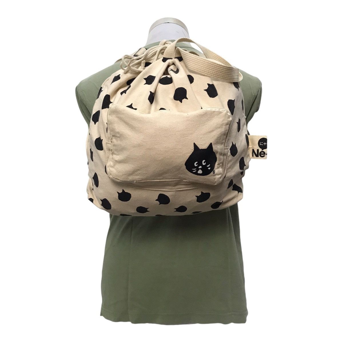 Issey Miyake × Japanese Brand × Ne-Net Issey Miyake Ne-Net Full print Cat Canvas BagPack Size ONE SIZE - 2 Thumbnail