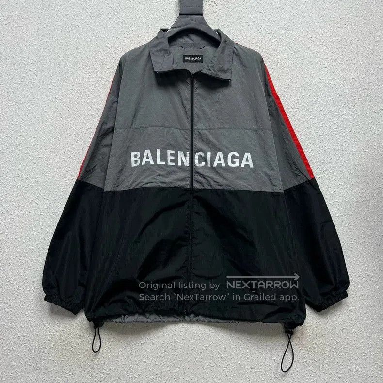 Balenciaga Balenciaga Colorblock Logo Nylon Jacket. Size US S / EU 44-46 / 1 - 1 Thumbnail