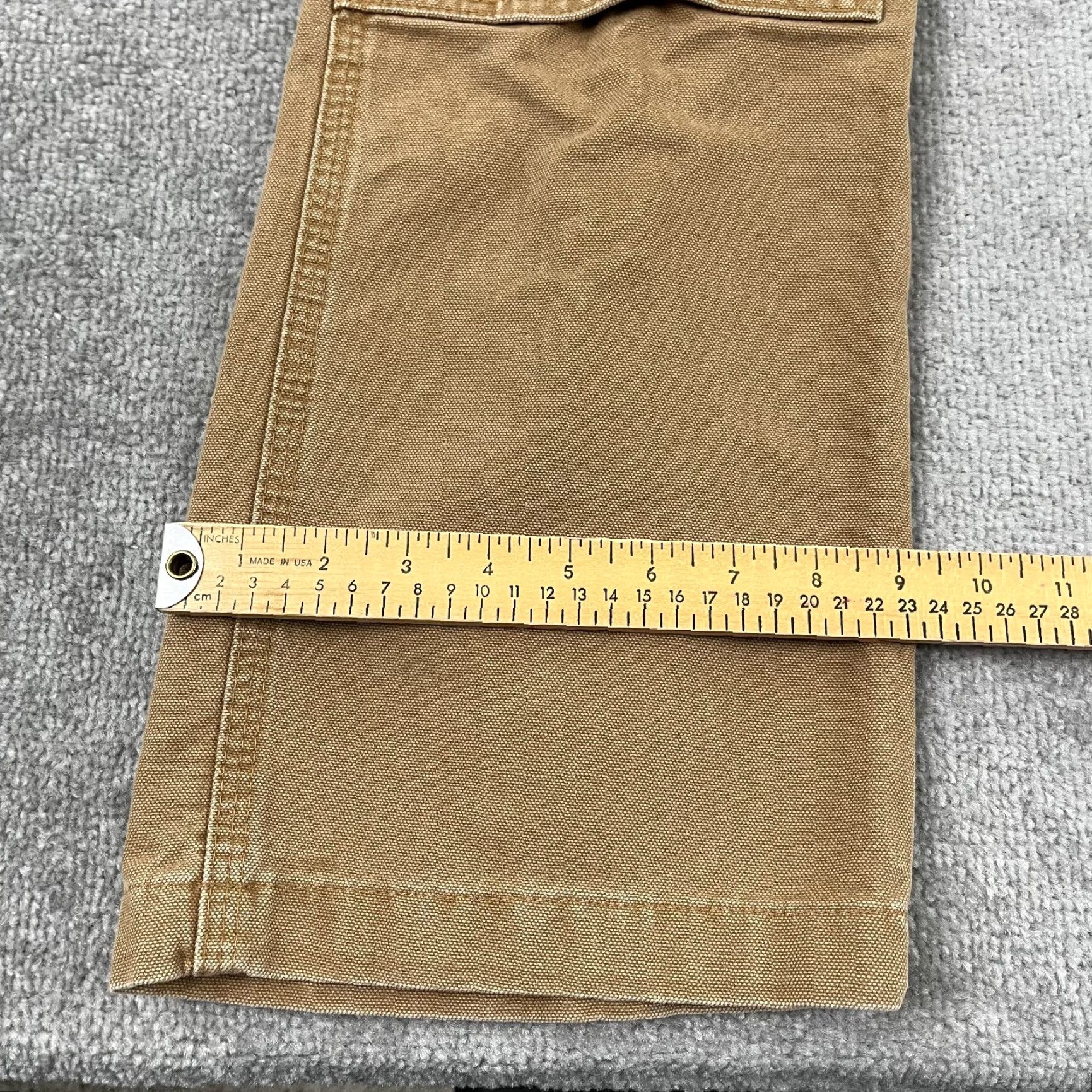 Carhartt Carhartt Pants Mens 38 x 34 Relaxed Brown Double Knee Canvas Workwear Size US 38 / EU 54 - 7 Thumbnail