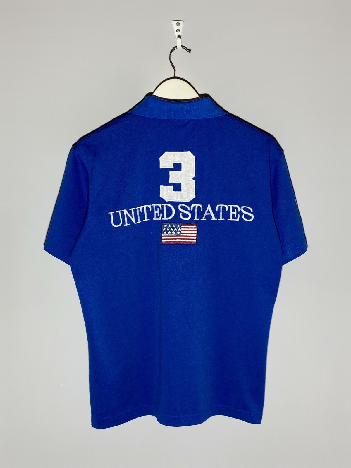 Polo Ralph Lauren 🔥 VINTAGE POLO RALPH LAUREN USA FLAG Y2K T-SHIRT CHIEF KEEF Size US M / EU 48-50 / 2 - 2 Thumbnail