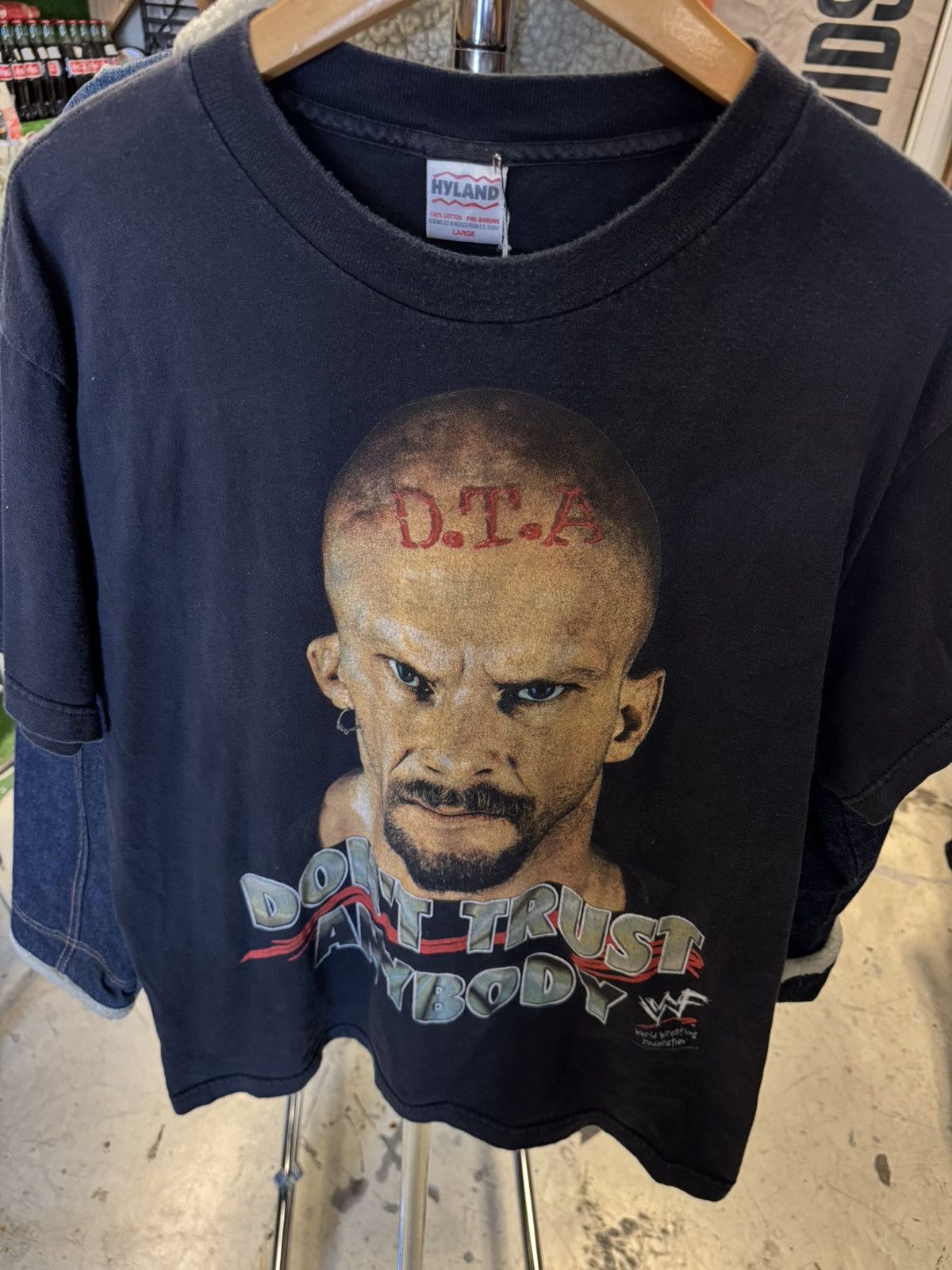 WWF 1998 WWF Stone Cold tee X2 Both Sz. L Size US L / EU 52-54 / 3 - 1 Thumbnail