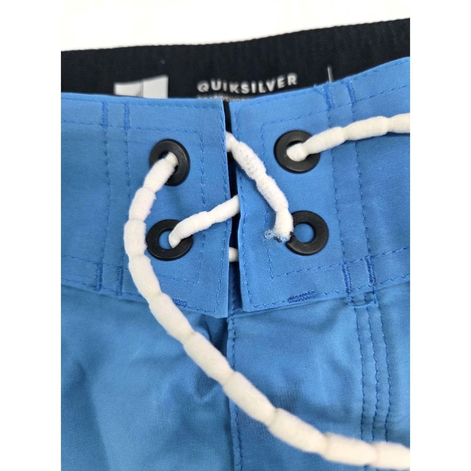 Quiksilver Quiksilver Board Shorts Men Dry Flight Highline Blue Cloudy 33 Water-Repellent Quick Dry Stretch Back Pocket Zip Beach Surfing Mens Size US 33 - 4 Thumbnail