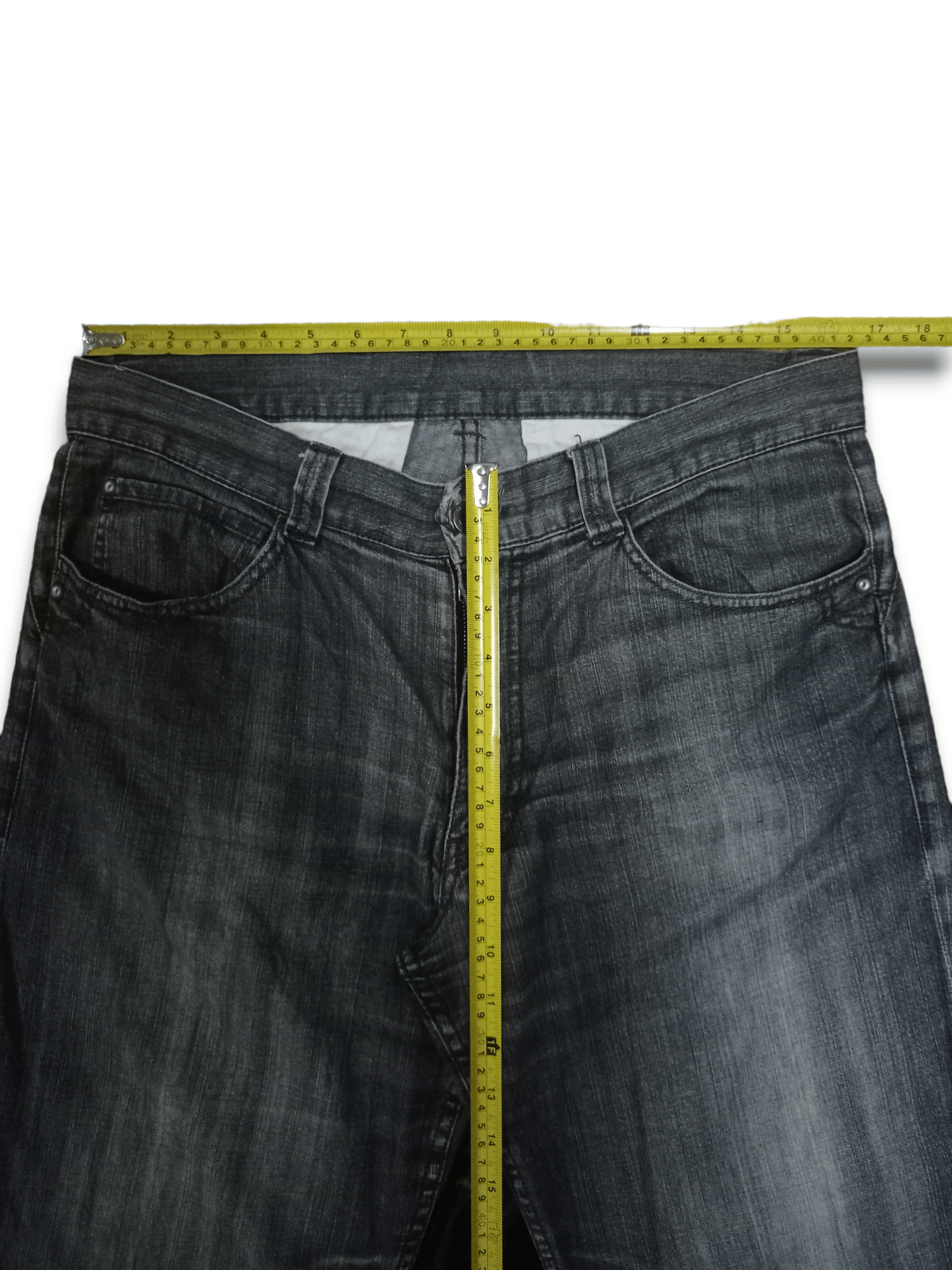 Other Vintage Japanese Brand Buckle Back Baggy Style Denim Pants Size US 33 - 11 Thumbnail