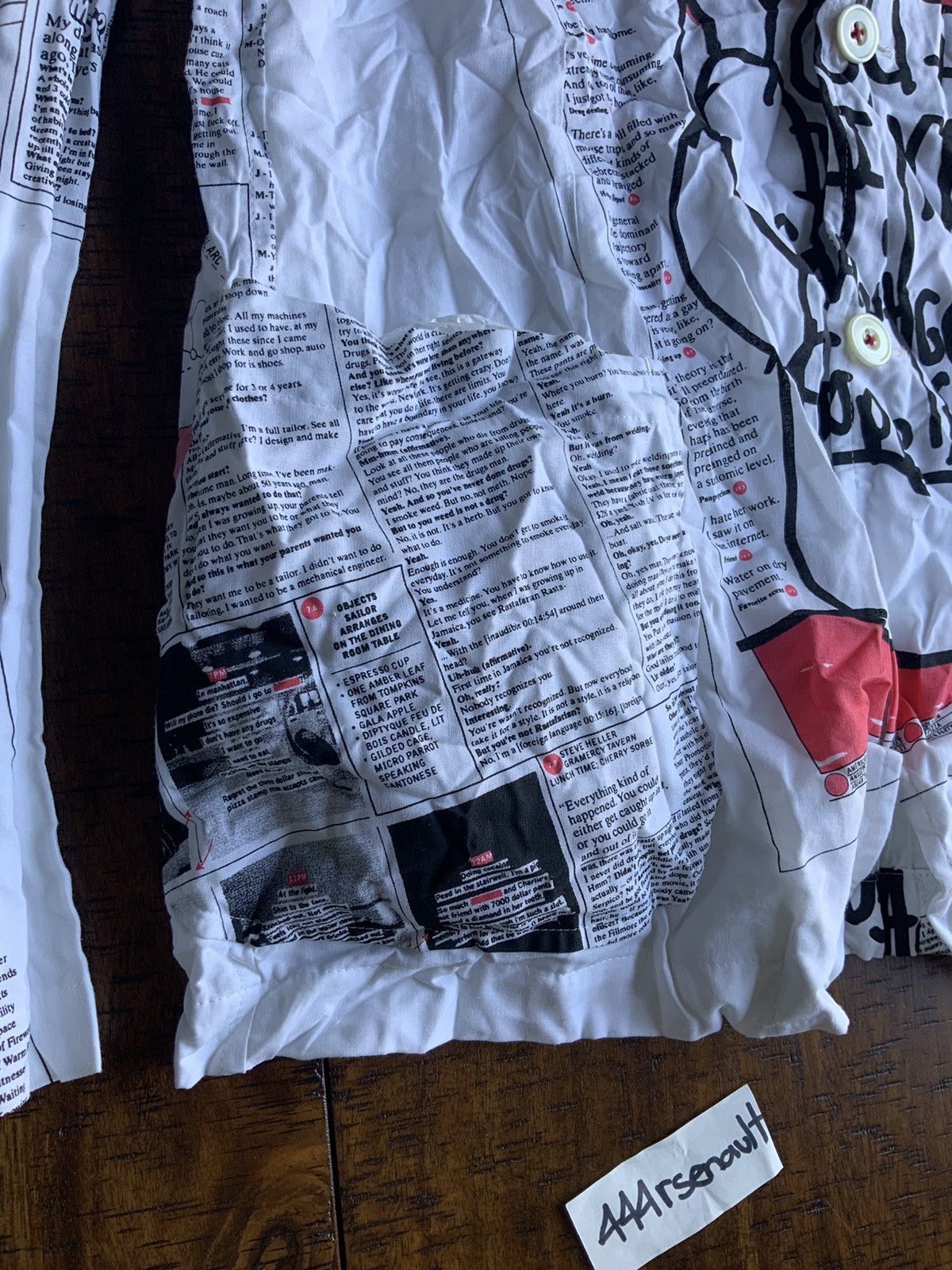 Junya Watanabe Junya Watanabe Crinkled Newspaper Blazer Civilization Size US L / EU 52-54 / 3 - 5 Thumbnail