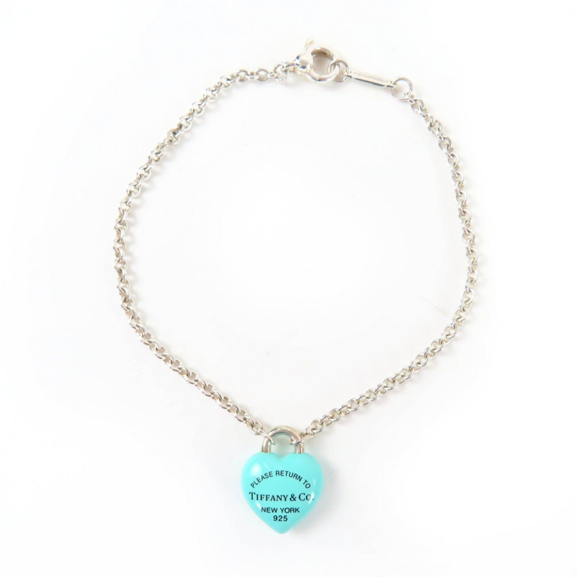 Tiffany & Co. TIFFANY&Co. Tiffany & Co. Return to Full Heart Bracelet AG925 Silver Blue Comes with Box and Dust Bag Weight 5.34g Women's Size ONE SIZE - 1 Thumbnail