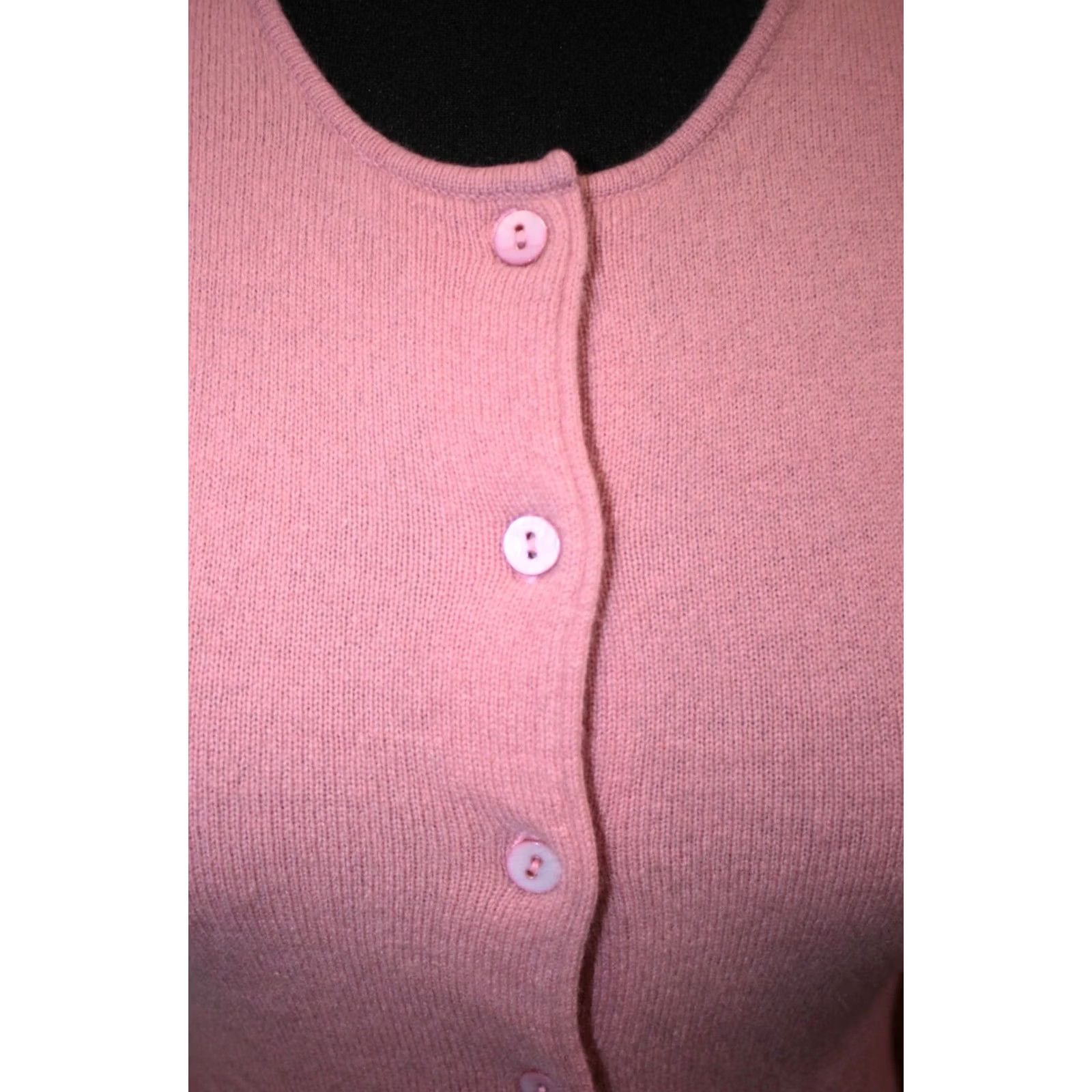 Pinko Blunauta womens pink jumper cardigan 100% cashmere Size M Size M / US 6-8 / IT 42-44 - 2 Thumbnail