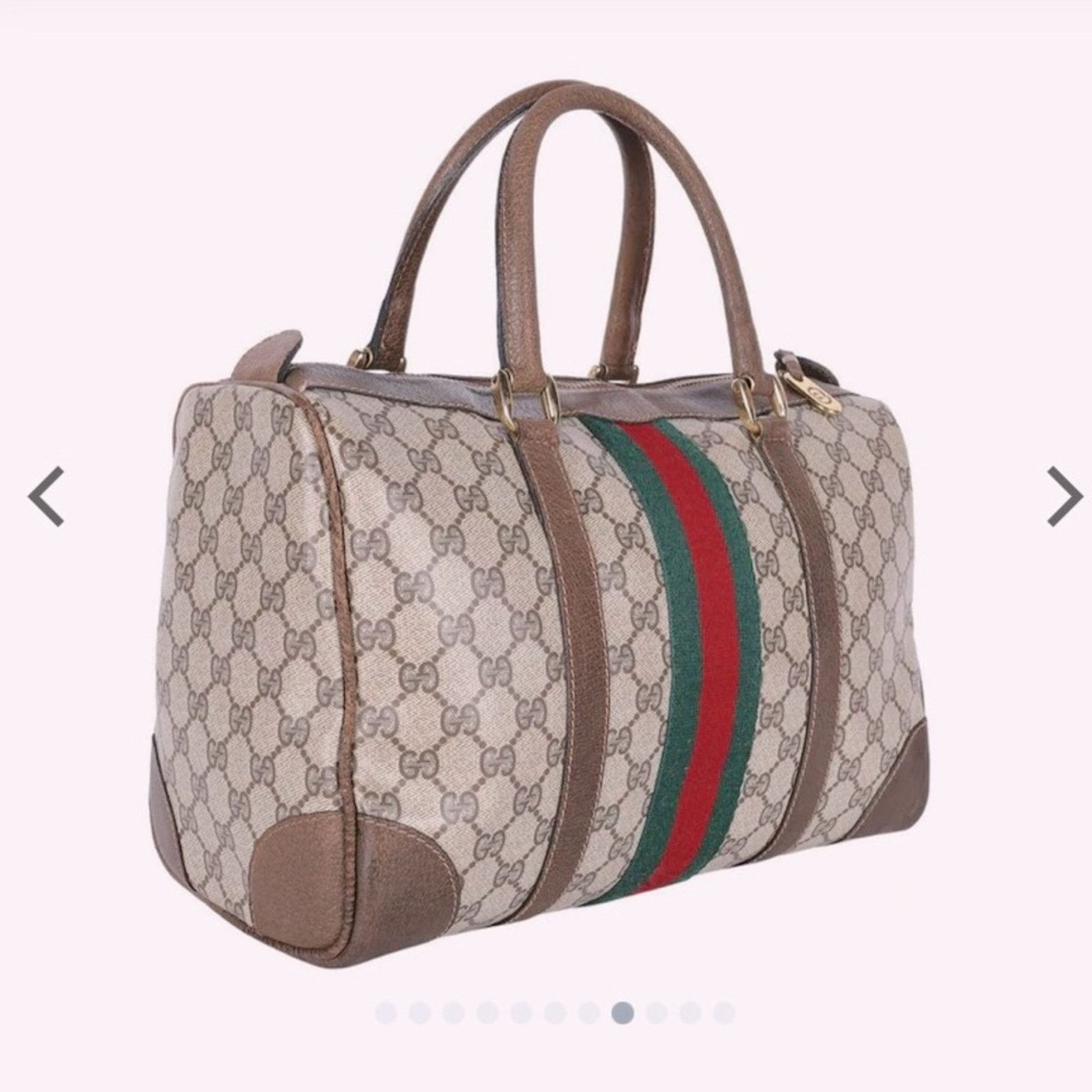 Gucci Gucci Carry All Boston Vintage Handbag GG Size ONE SIZE - 15 Thumbnail