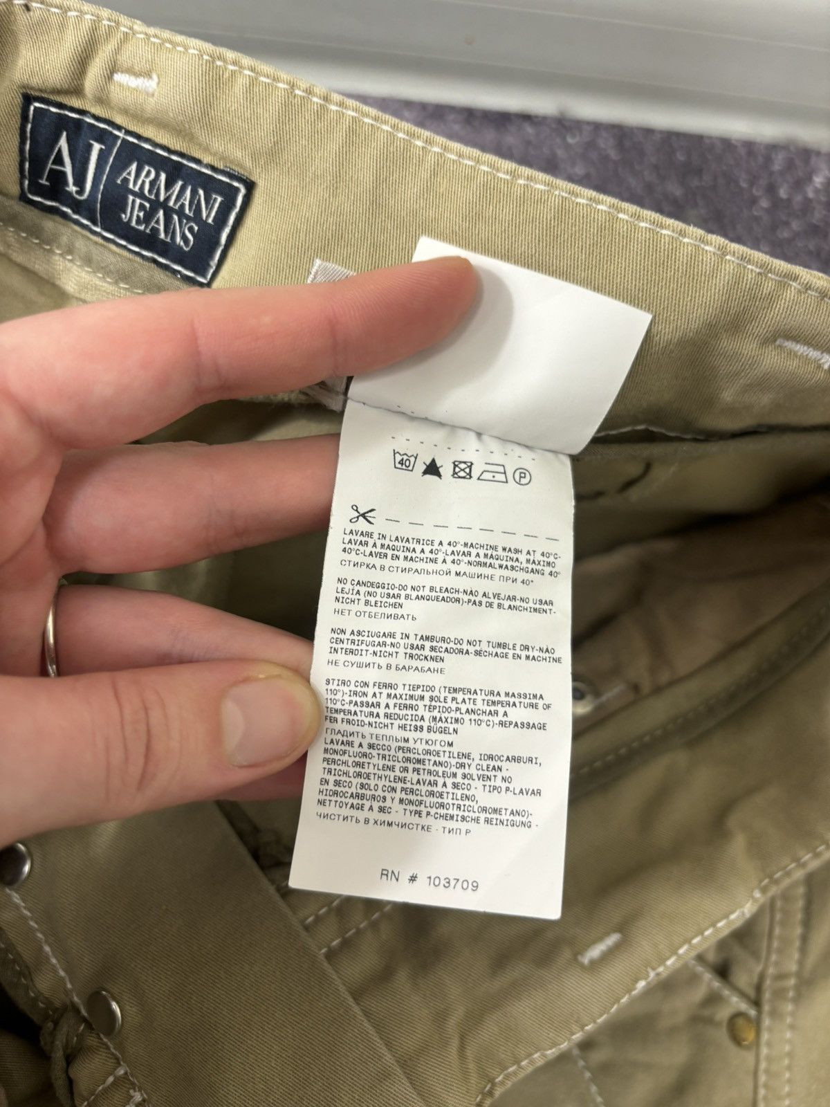 Armani Vintage Armani Jeans Men’s Structured Straight Pants Jeans Size US 32 / EU 48 - 13 Thumbnail