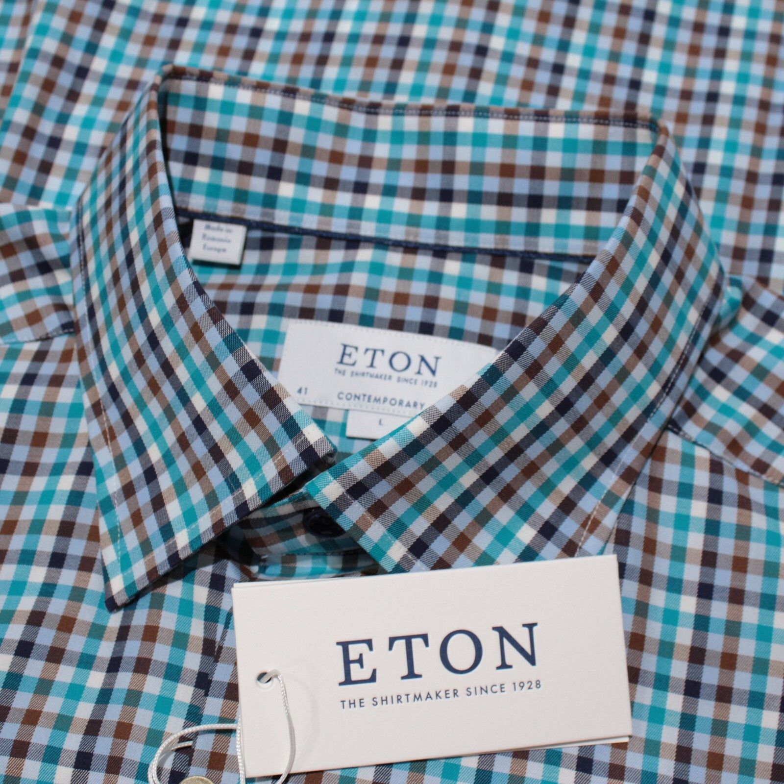 Eton Eton New with tags Shirt Size L US In Blue Size US L / EU 52-54 / 3 - 1 Thumbnail