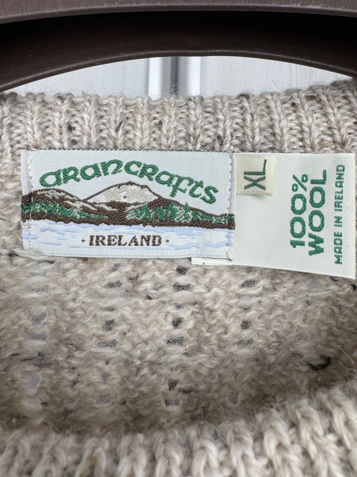 Aran Crafts Aran Crafts Ireland 100% Wool Intricate Cable Knit Sweater Size US XL / EU 56 / 4 - 8 Thumbnail