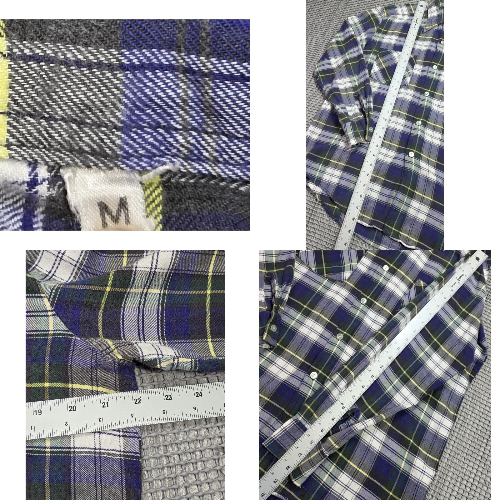 Vintage VINTAGE Golden Line Dagger Point Collar Cotton Flannel Plaid Long Sleeve Shirt M Size US M / EU 48-50 / 2 - 8 Thumbnail