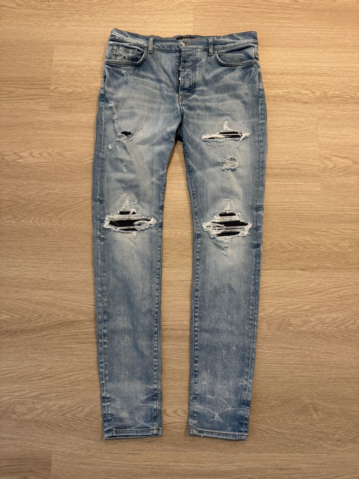 Amiri Amiri Mx1 Black Patch Size US 34 / EU 50 - 1 Thumbnail