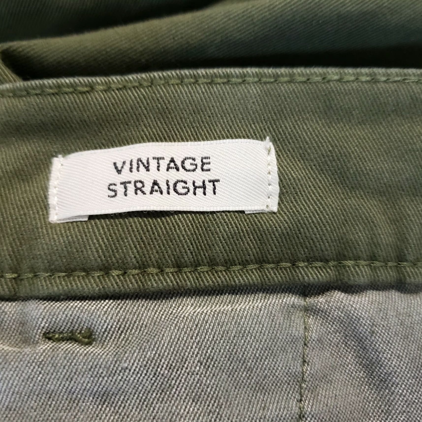 J.Crew J.CREW Womens Vintage Straight Pants Sz 33 Green High Rise Cotton Blend Dress Casual Cropped Mens Womens Size 24" / US 00 / IT 34 - 8 Thumbnail