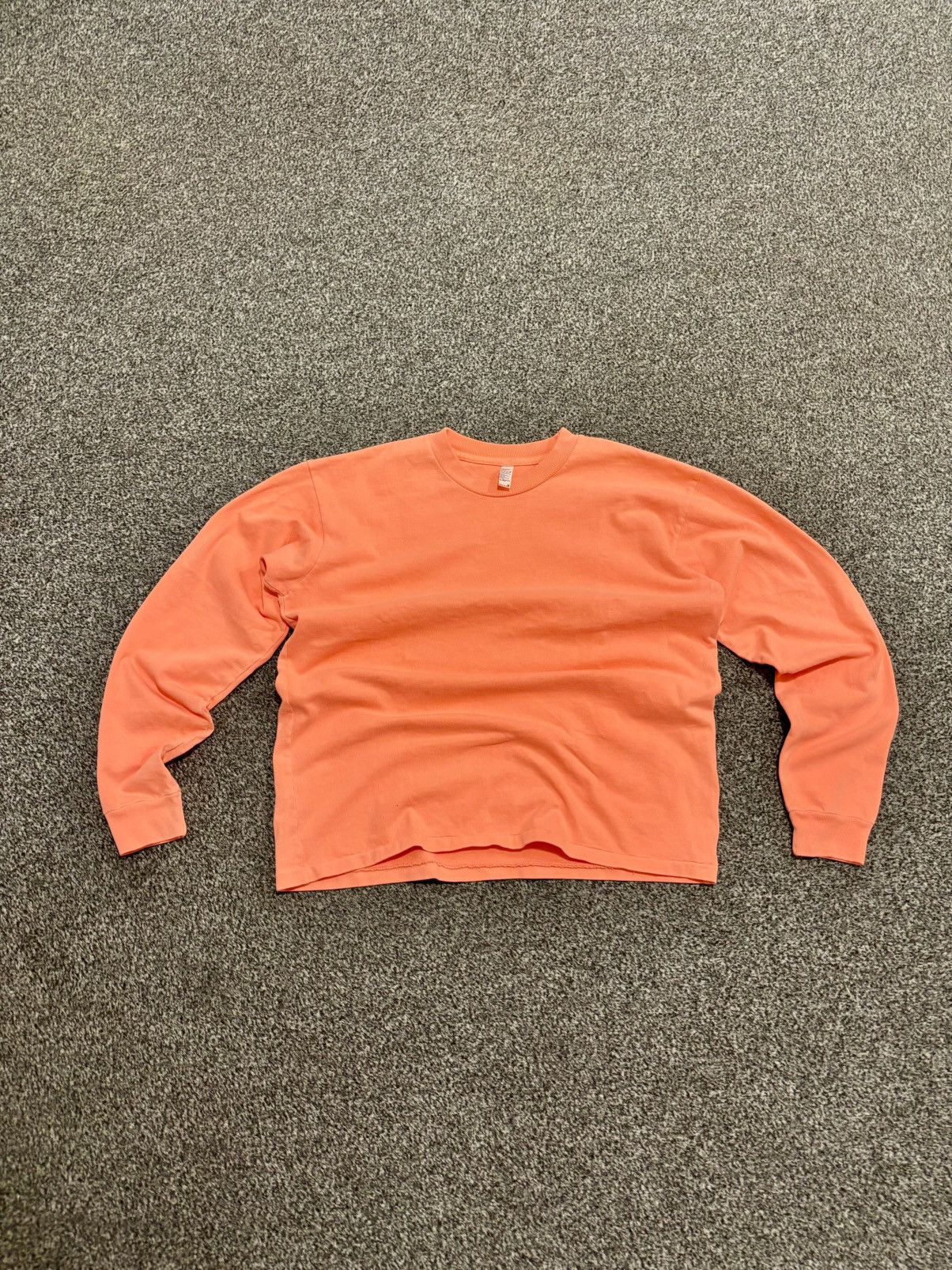 adidas gazelle silver green womens Adult Unisex Crew Neck Long Sleeve T-Shirt (Neon Orange) S / Texas