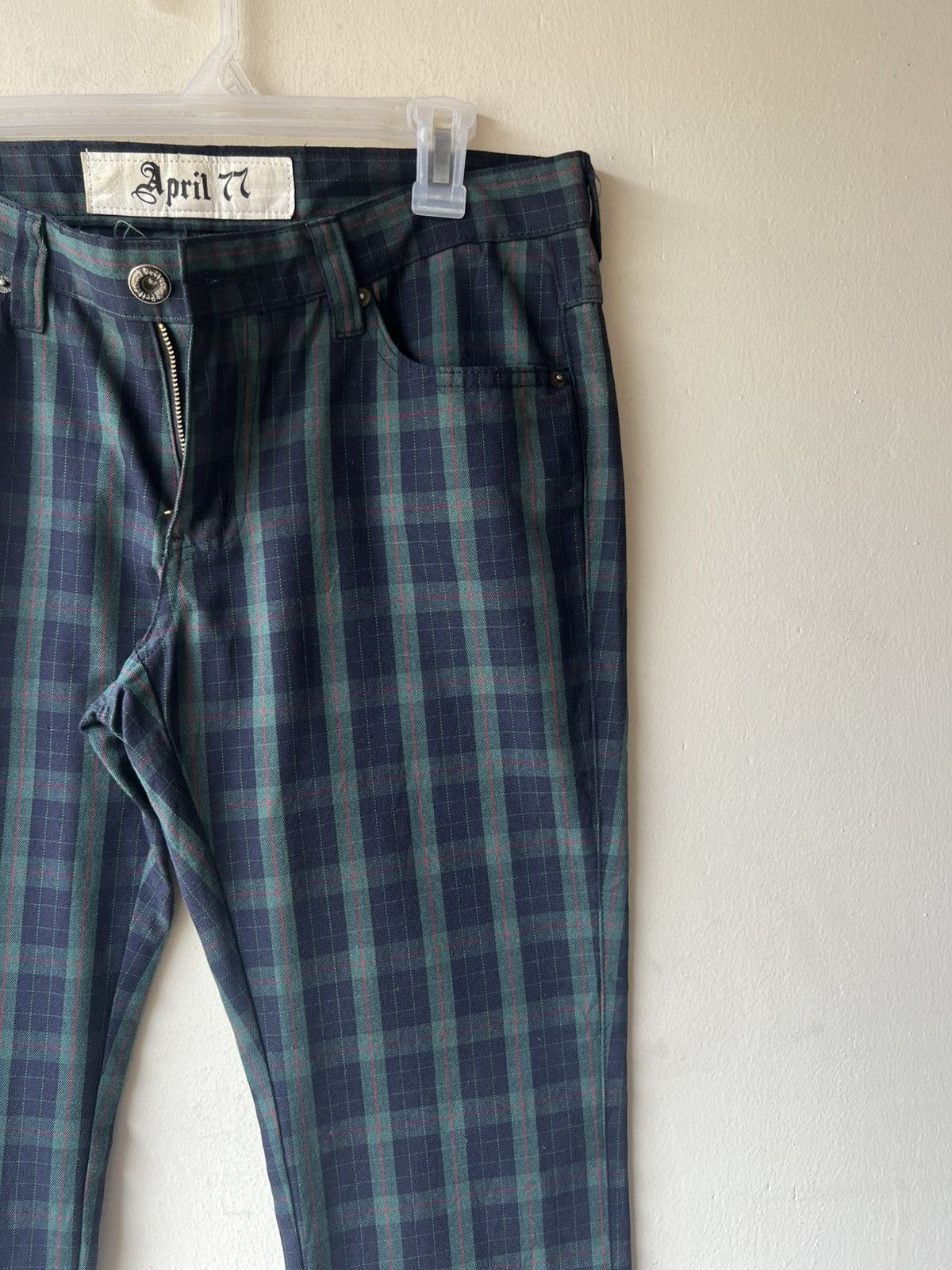 April 77 Vintage 2000s April 77 Joey Hi-Standard 1955 Check Pant Size US 31 - 14 Thumbnail