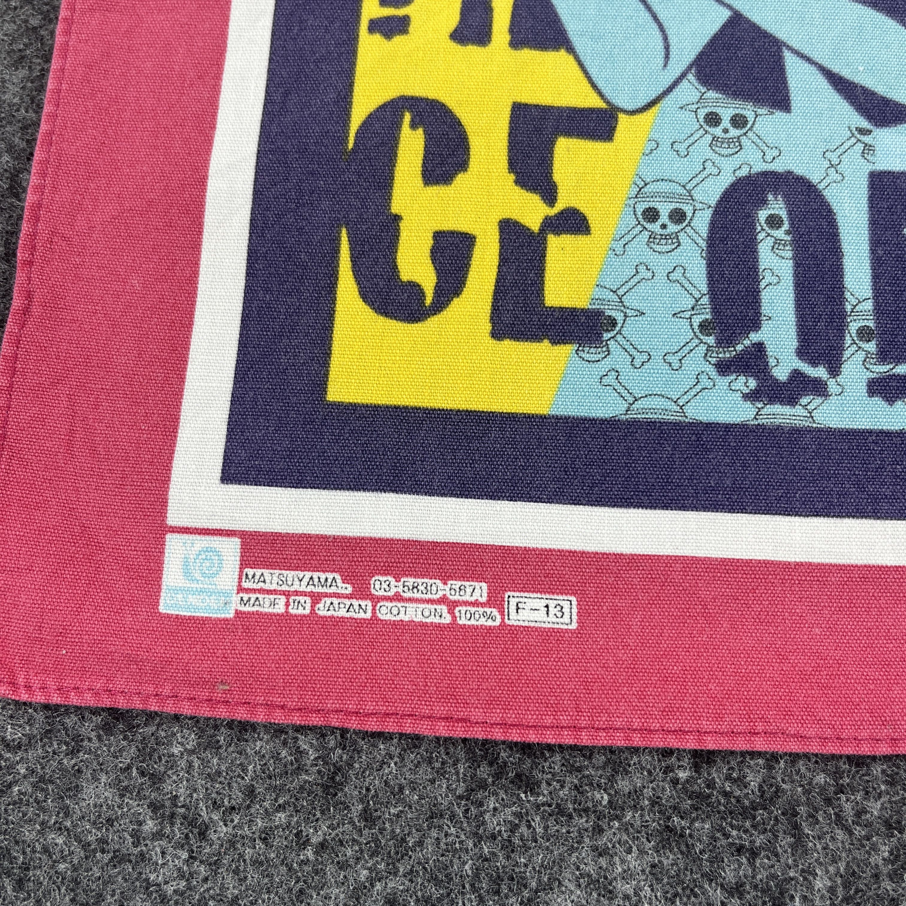 Anime × One Piece × Vintage One Piece Handkerchief / Bandana / Neckerchief B197 Size ONE SIZE - 3 Thumbnail