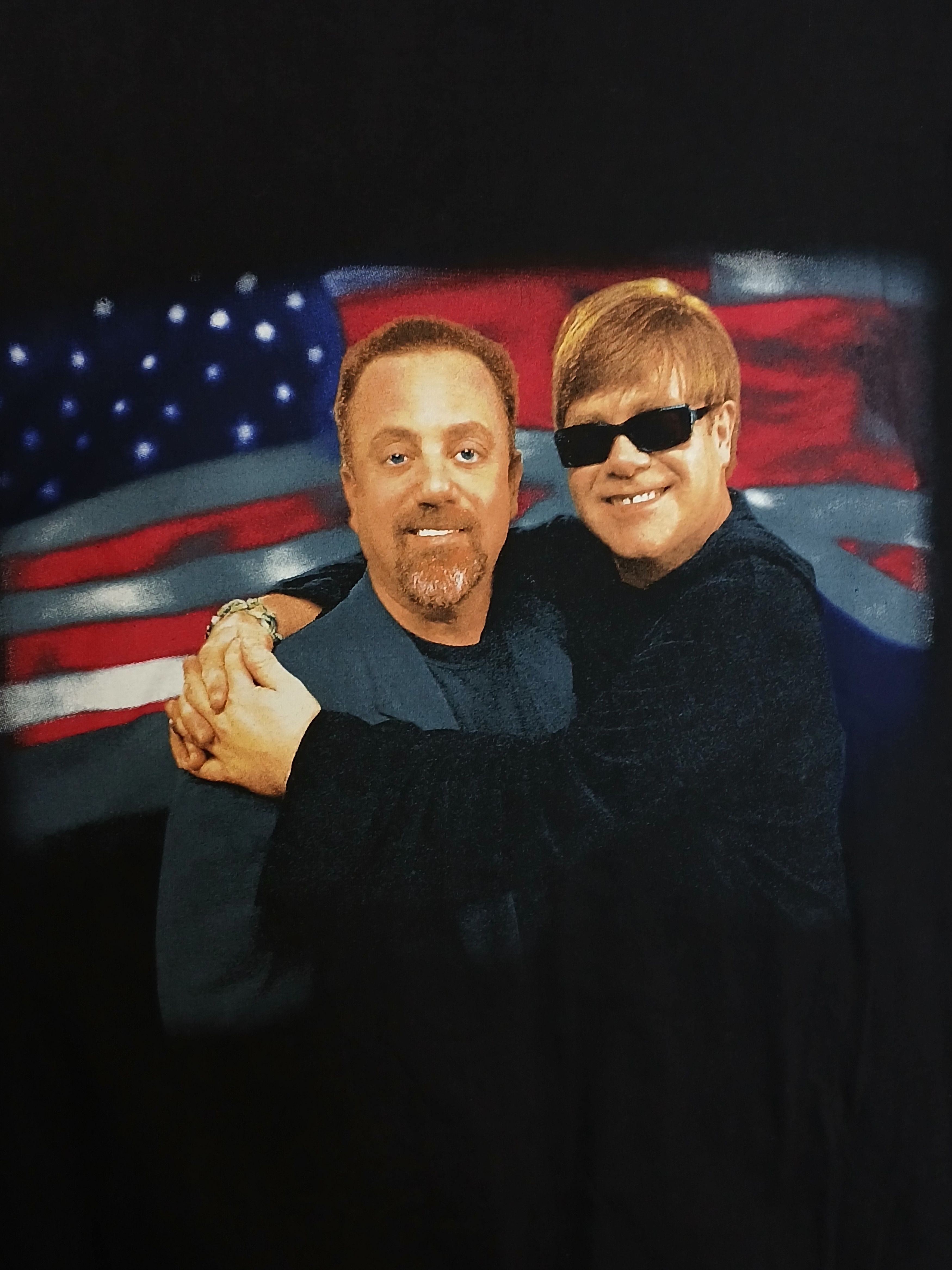 Band Tees × Vintage Vintage 1998 Elton John Billy Joel Face To Face Tour T-Shirt Size US M / EU 48-50 / 2 - 3 Thumbnail