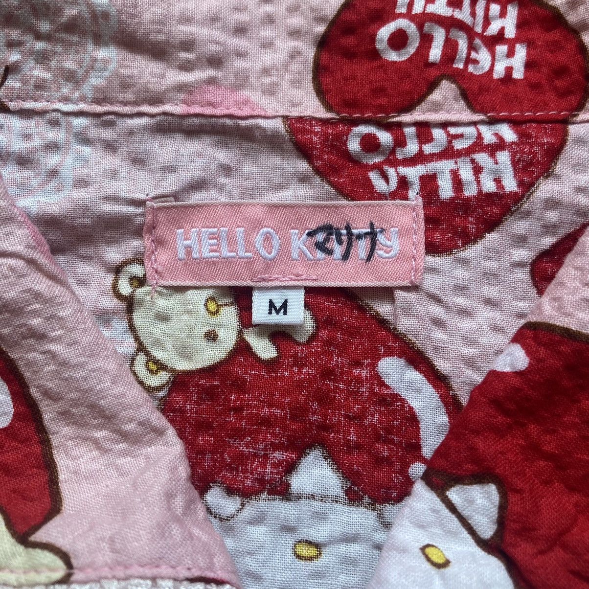 20471120 × Hysteric Glamour × Japanese Brand Vintage Adult Y2K Shirt Hello Kitty Sanrio Monogram Size M / US 6-8 / IT 42-44 - 4 Thumbnail