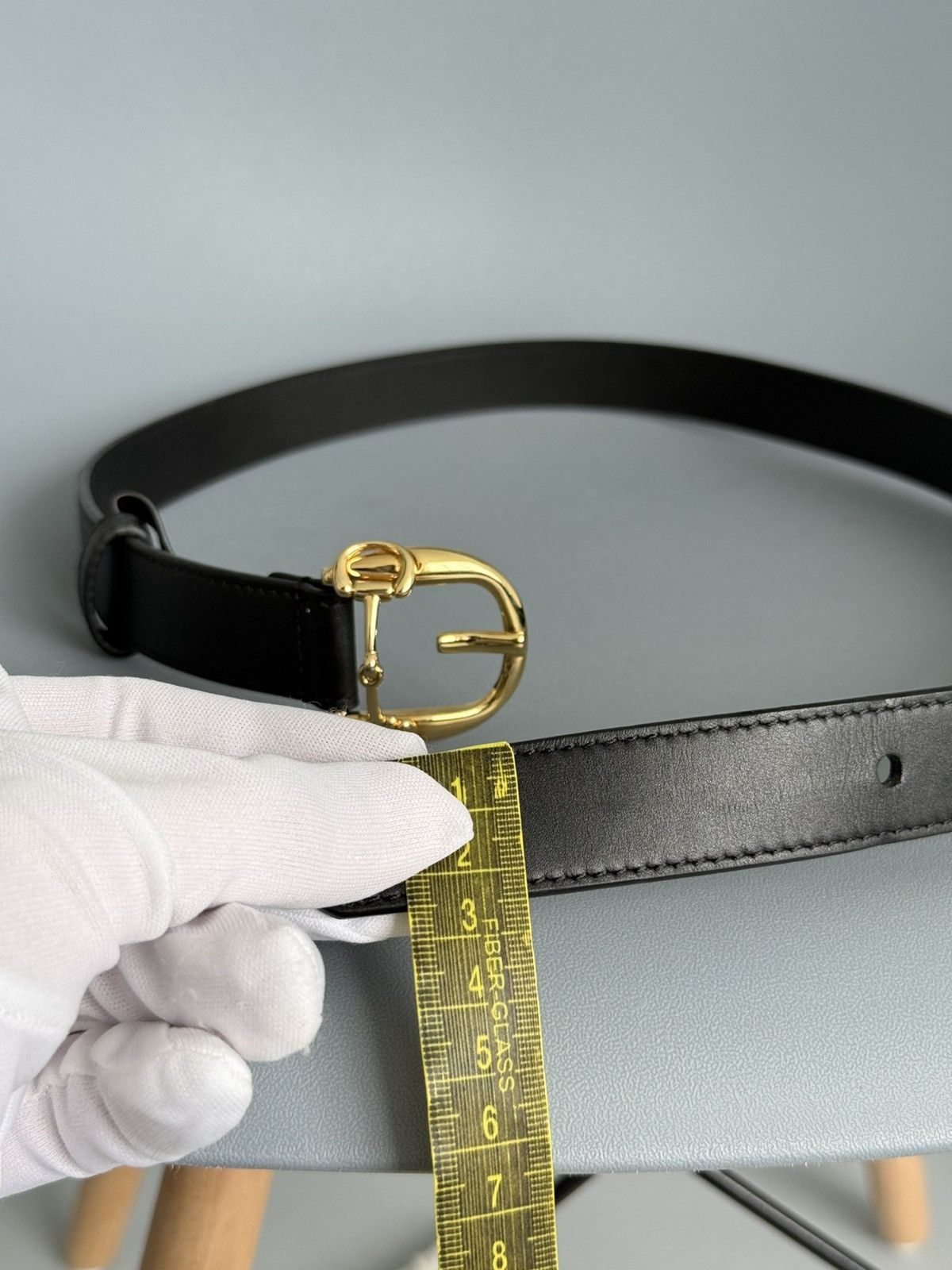 Gucci Gucci Horsebit Belt Calfskin Leather Gold Buckle Size ONE SIZE - 10 Thumbnail