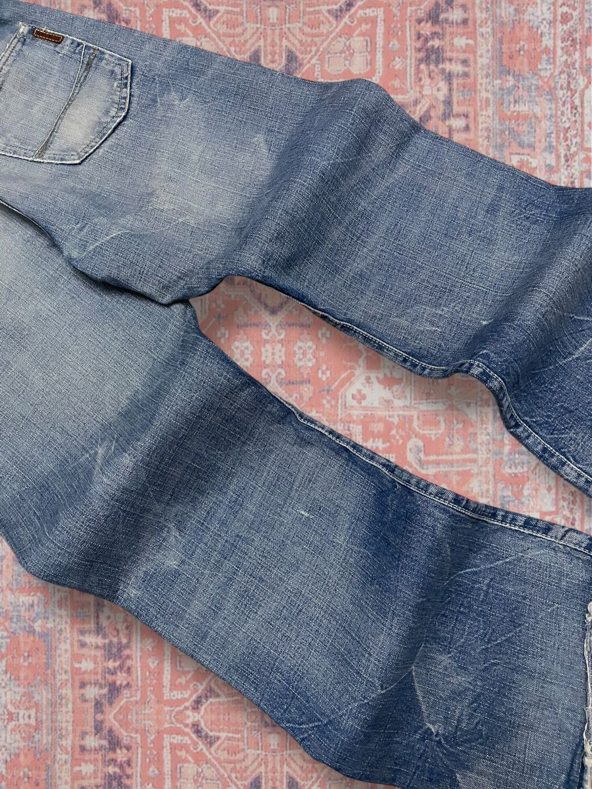 Japanese Brand Vintage Rare 1990s Designer Japan Ezra Fitch Mudwash Flared Size US 30 / EU 46 - 13 Thumbnail