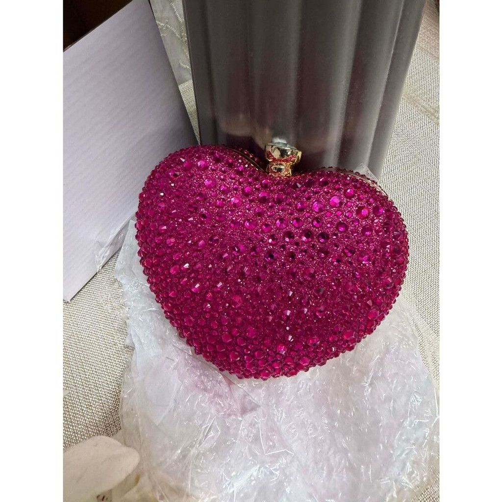 Other RAMLA Heart Shaped Clutch Purse Jeweled Purses Size ONE SIZE - 4 Thumbnail