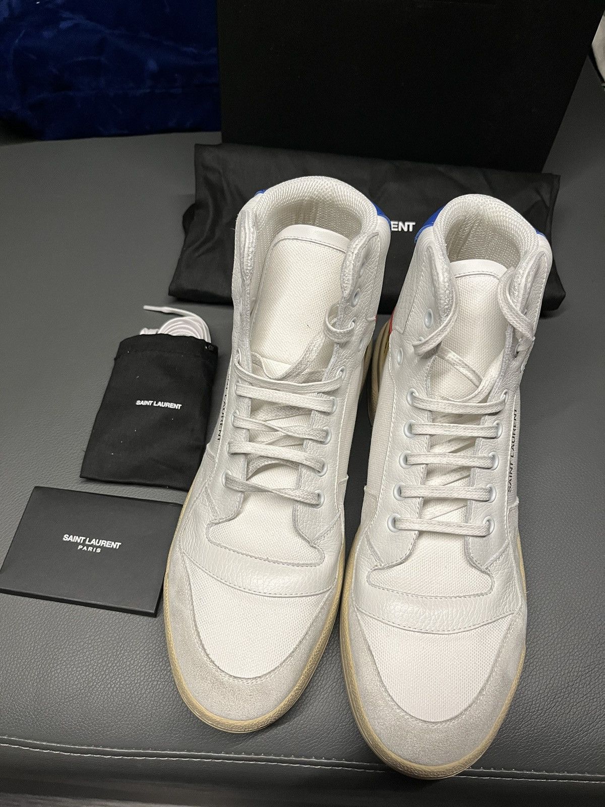Saint Laurent Paris Super Runway Brand New Saint Laurent High Top Sneaker Size US 9 / EU 42 - 15 Thumbnail