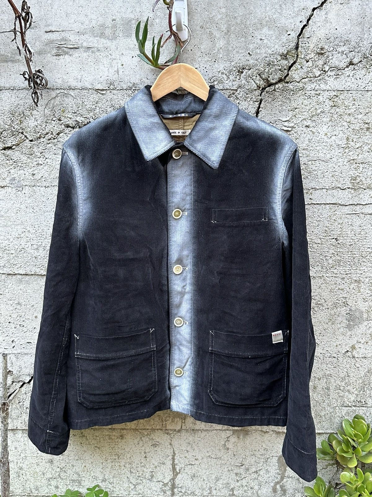 Marni RARE GRAIL Marni gradient corduroy texturized jacket Size US M / EU 48-50 / 2 - 4 Thumbnail