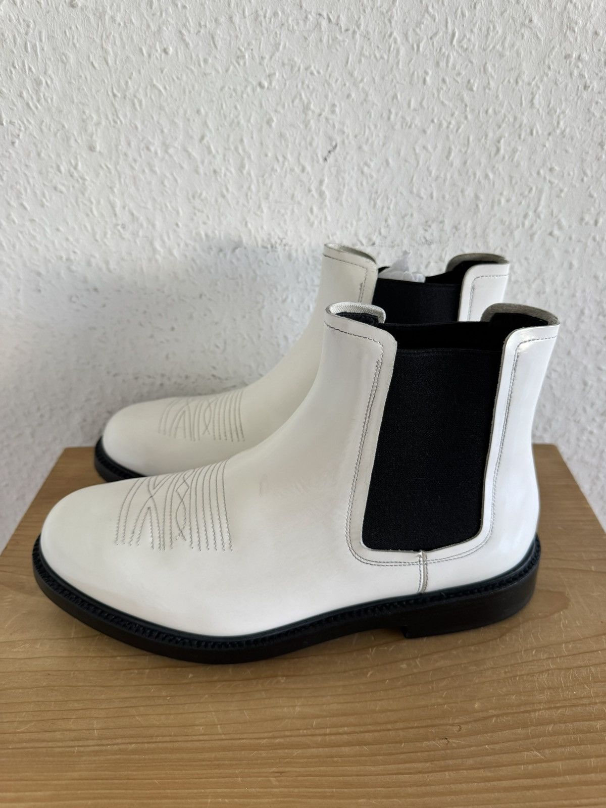 Calvin Klein 205W39NYC Chelsea Boots White Size US 8 / EU 41 - 4 Thumbnail