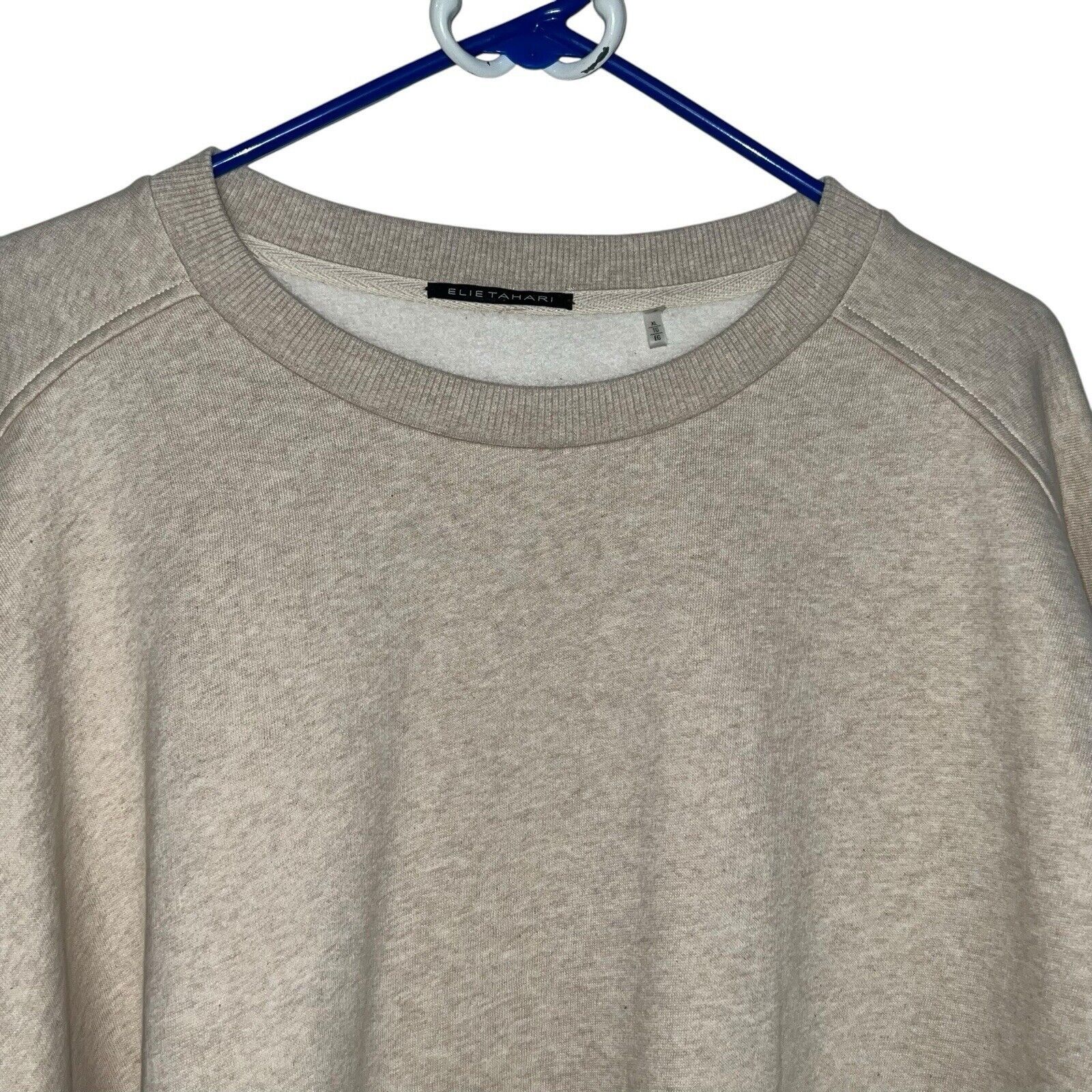 Elie Tahari Elie Tahari Chante Knit Sweatshirt Faux Fur Cuffs Women Size Size XL / US 12-14 / IT 48-50 - 3 Thumbnail