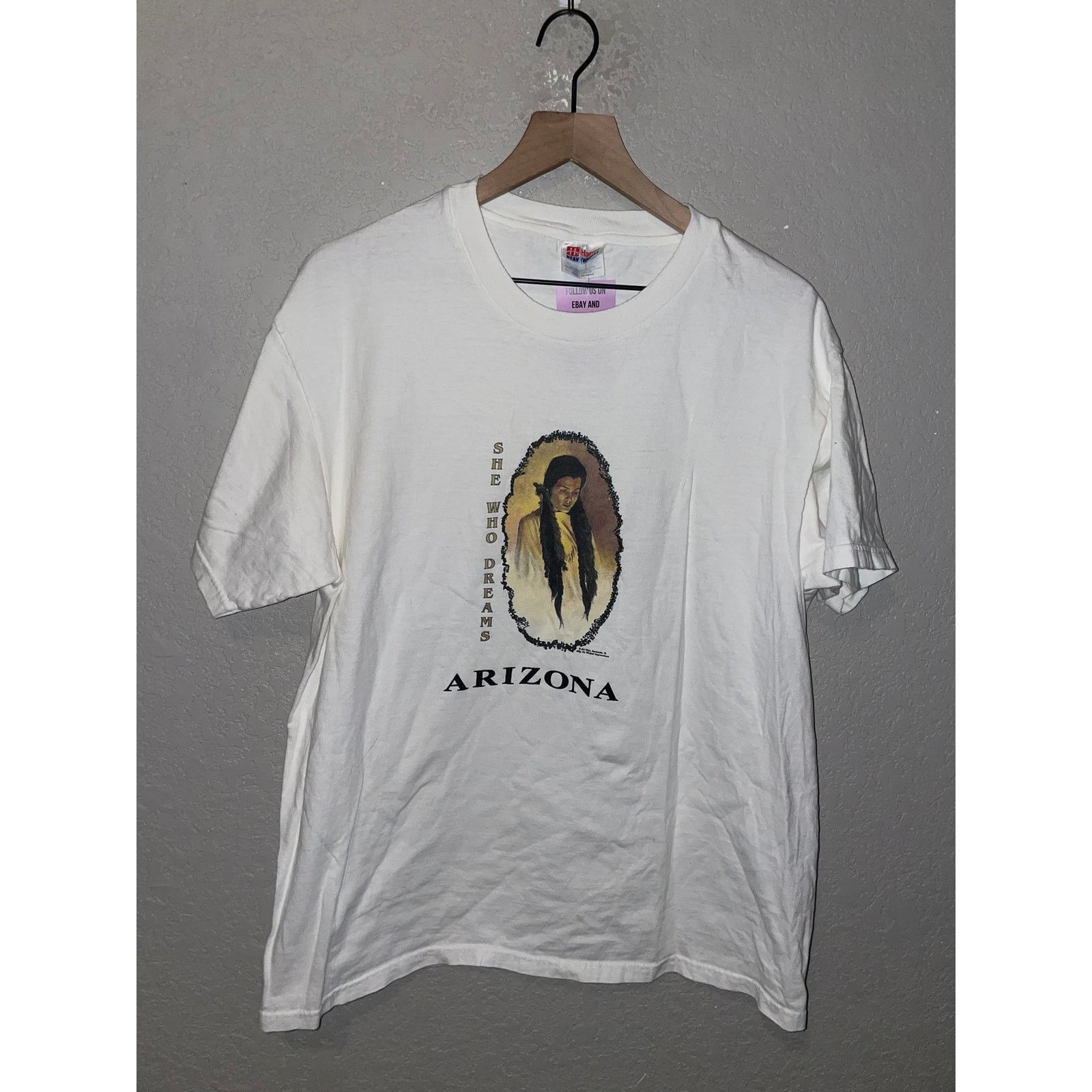 Vintage Vintage Native American Shirt She Who Dreams Arizona Art Tee Size US L / EU 52-54 / 3 - 1 Thumbnail