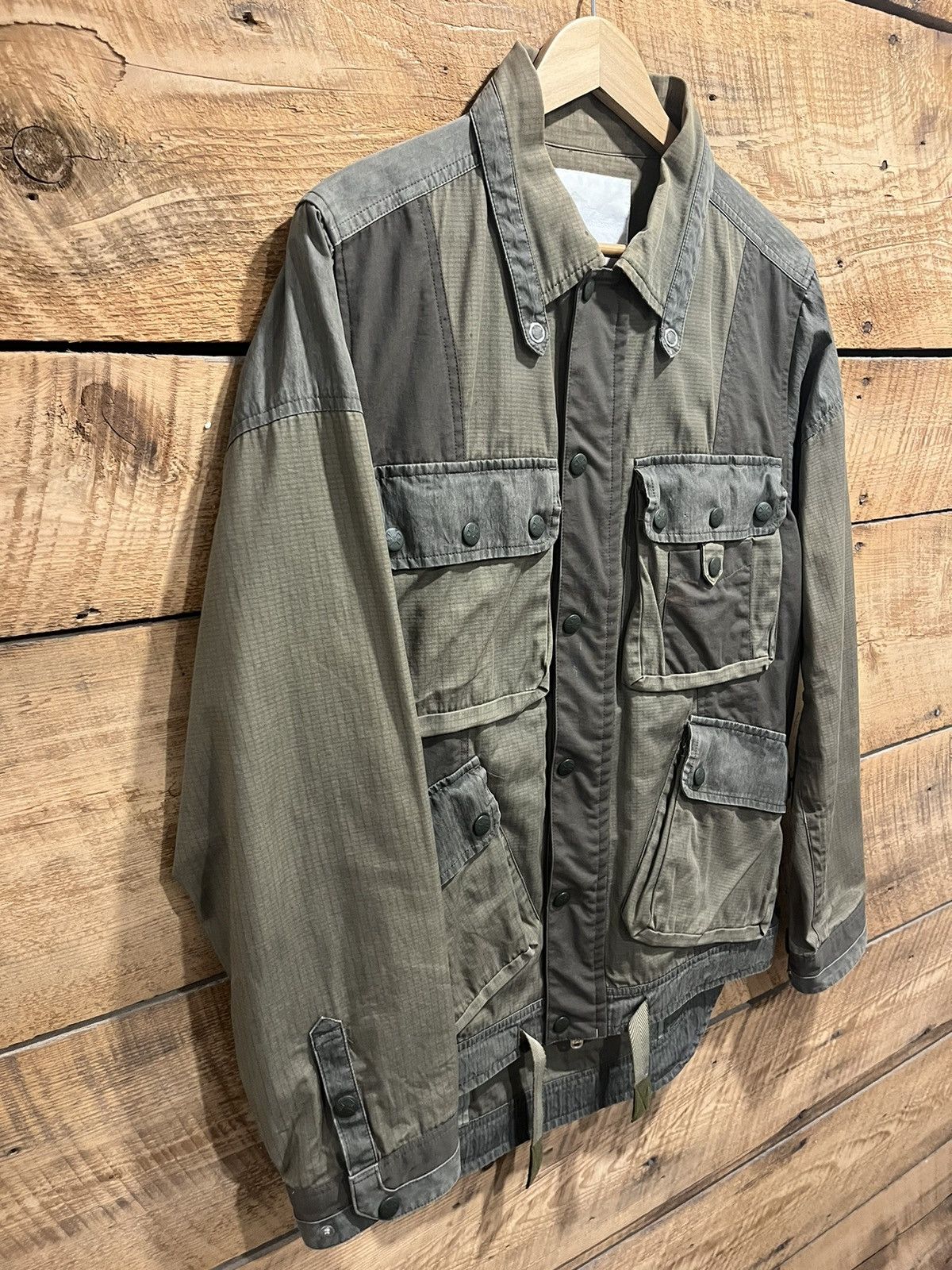 White Mountaineering White Mountaineering Cloth Military Jacket Olive Green Size US L / EU 52-54 / 3 - 4 Thumbnail