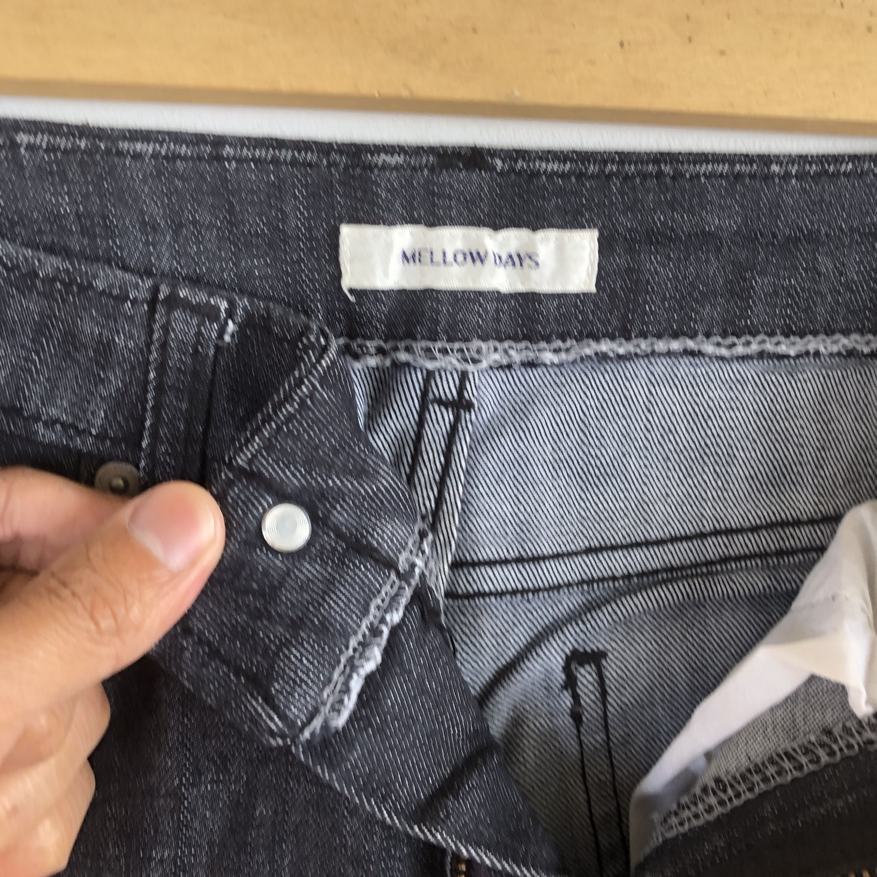 Japanese Brand Japanese Flare Jeans Super Black Bootcut Denim Pants Size 24" / US 00 / IT 34 - 7 Thumbnail