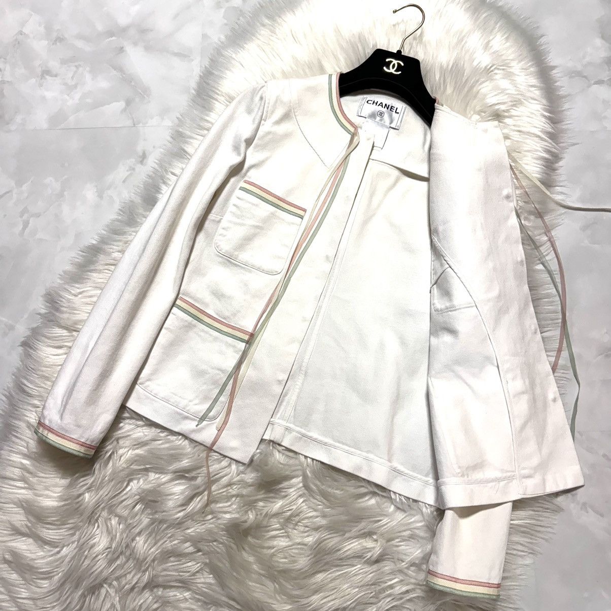 Chanel Chanel COCO decoration, border piping, fringe ribbon,jacket Size S / US 4 / IT 40 - 7 Thumbnail