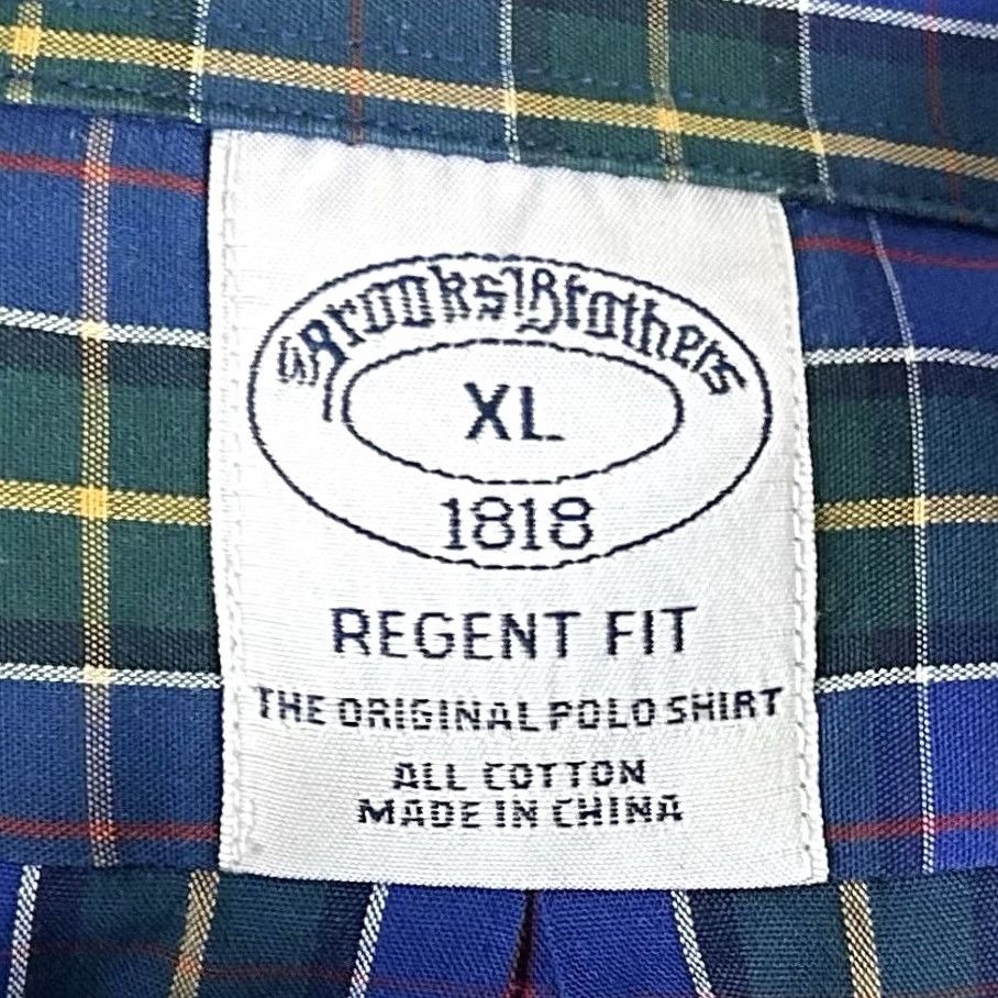 Brooks Brothers Brooks Brothers XL Regent Fit Casual Shirt Blue Green Plaid Button Down Cotton Men XL Casual Shirt Size US XL / EU 56 / 4 - 3 Thumbnail