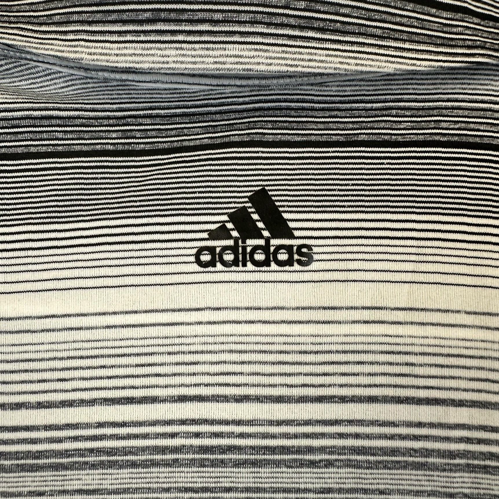 Adidas Adidas Golf Polo Shirt Mens Large Gray Striped ClimaLite Polo Size US L / EU 52-54 / 3 - 7 Thumbnail