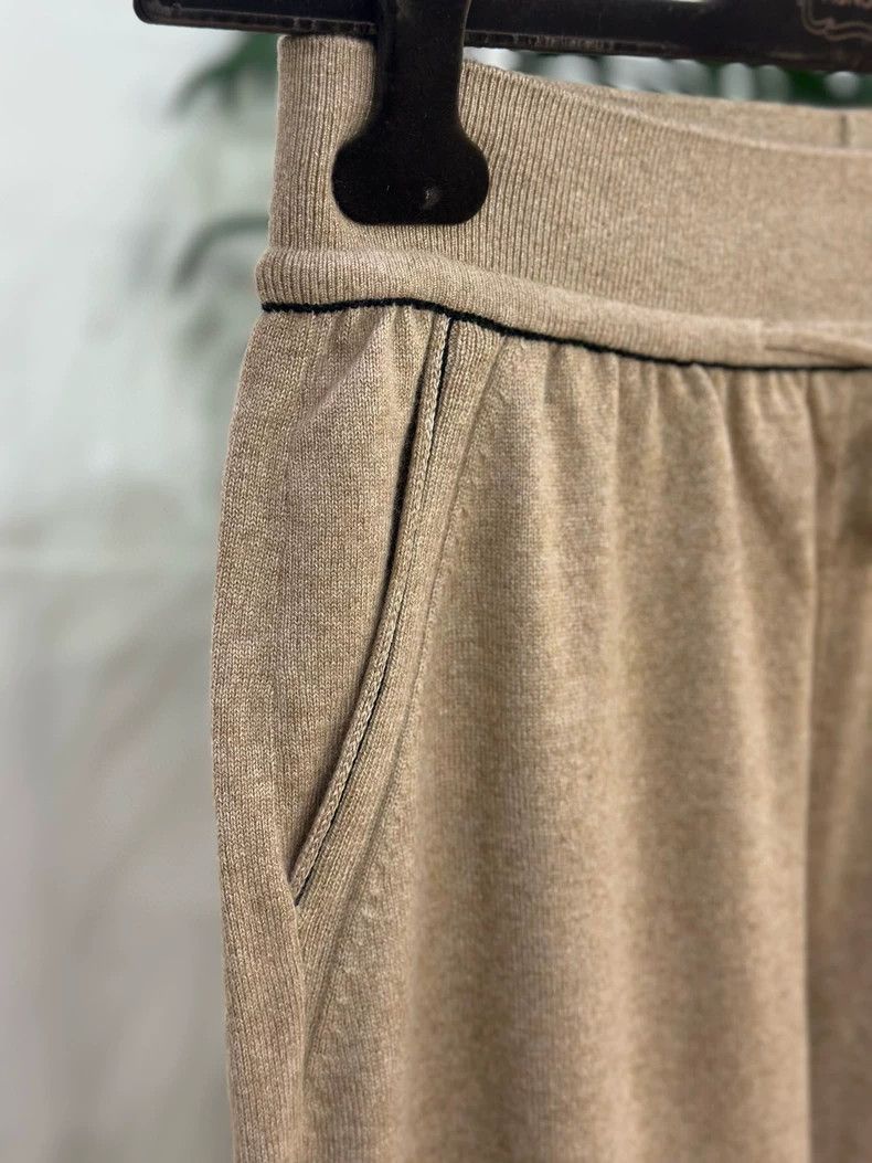 Loro Piana LORO PIANA Pieced cashmere knit trousers Size 27" / US 4 / IT 40 - 2 Thumbnail