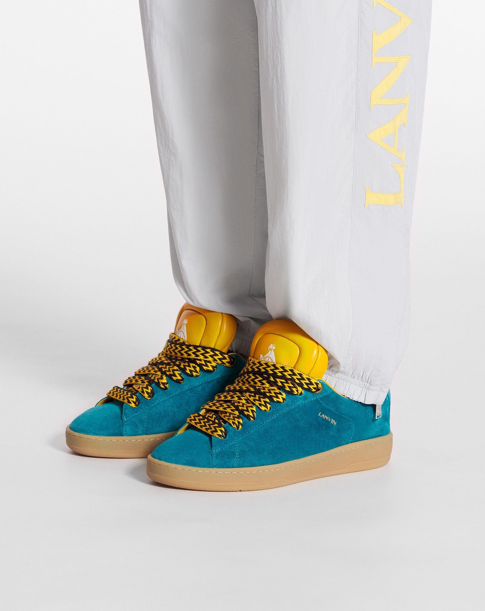Lanvin o1mle0825 Leather Curb Sneakers in Multicolor Size US 10 / EU 43 - 6 Thumbnail