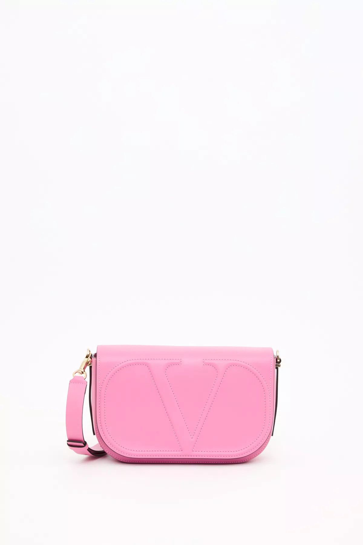 Valentino o1s1wg111125 Size: OS / Vlogo Calfskin Shoulder Bag in Pink Size ONE SIZE - 1 Thumbnail