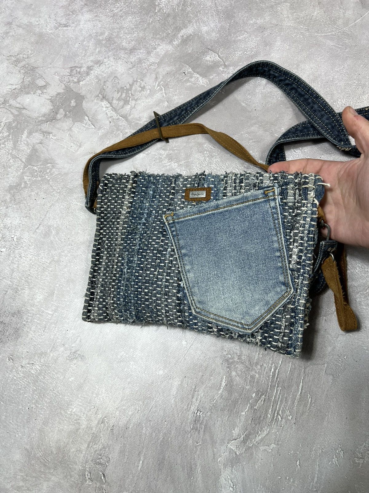 Vintage Vintage Diesel Style Y2k Distressed Denim Bag Size ONE SIZE - 4 Thumbnail