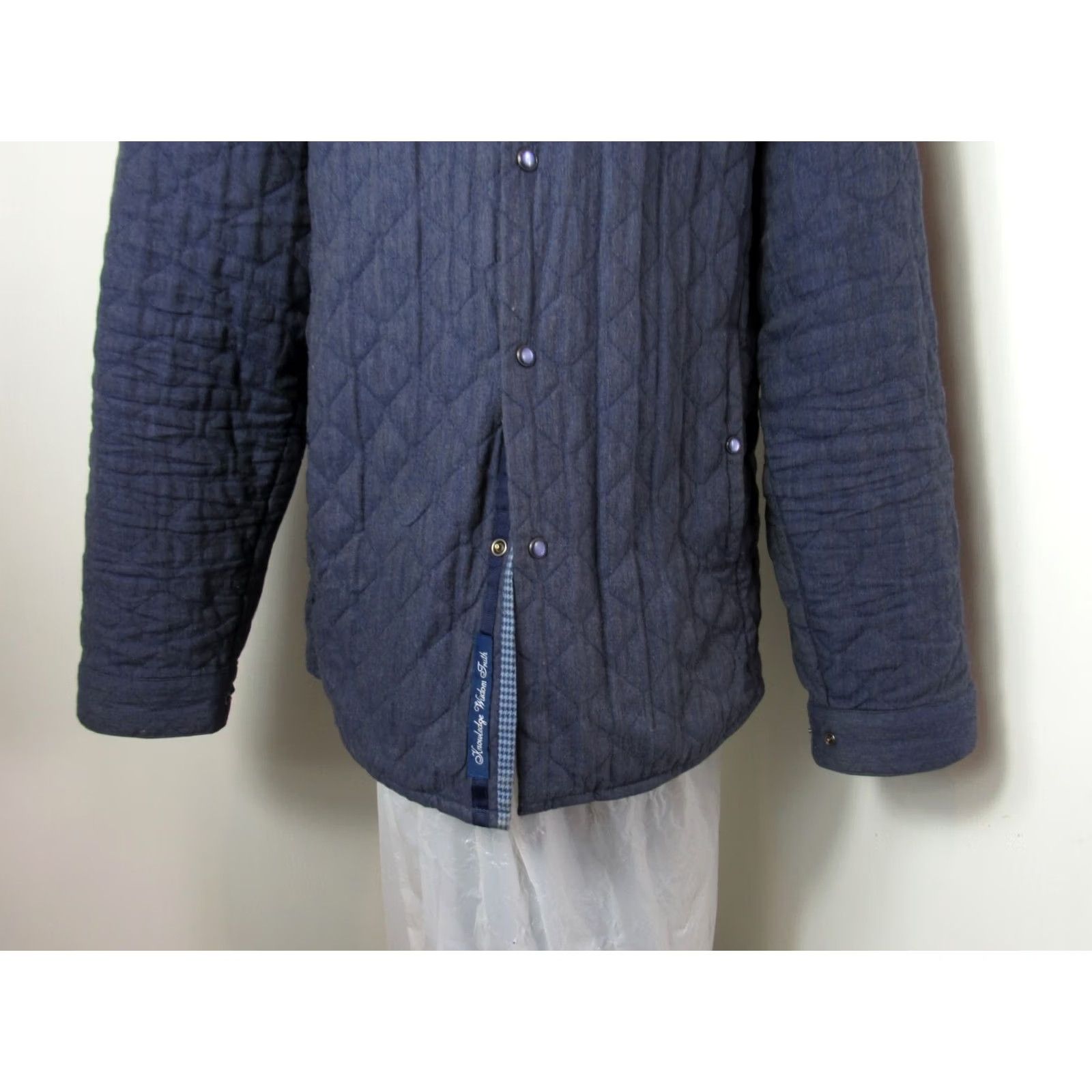 Robert Graham Robert Graham Shacket Jacket Mens Sz XL Blue Quilted Snap Button Up Lite Modern Americana Size US XL / EU 56 / 4 - 3 Thumbnail