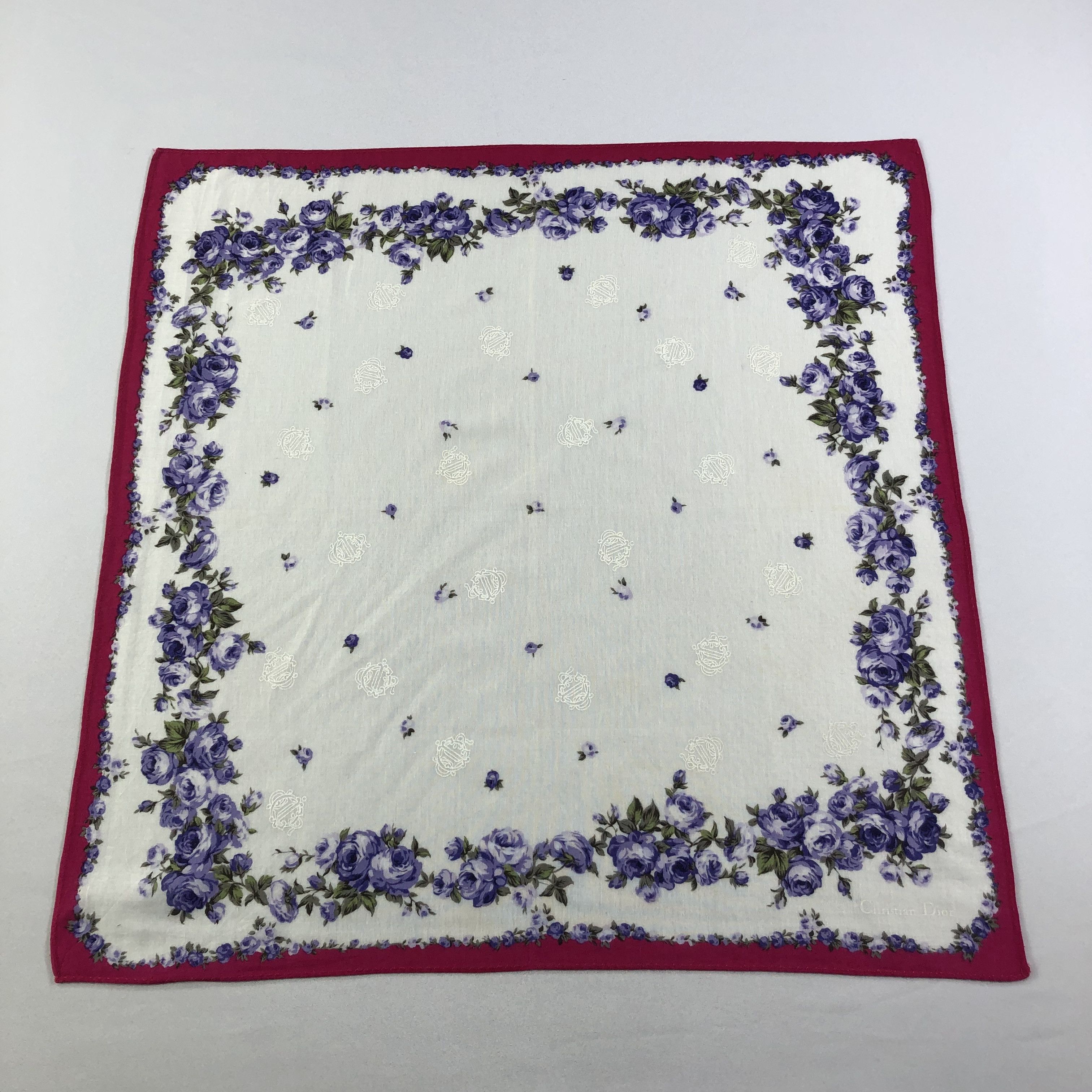 Vintage ChRIStian diOR Handkerchief Neckerchief Bandana H1581 Size ONE SIZE - 2 Thumbnail