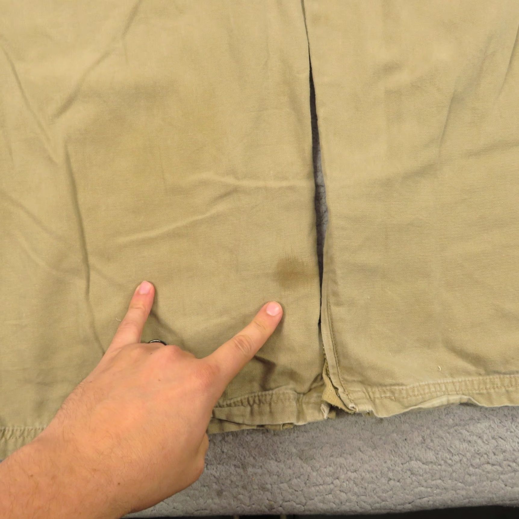 Joe Boxer VINTAGE Baggy Cargo Pants Mens 38 Y2K 30 in Inseam 11" Leg Opening 5-Pocket Canvas Cotton Joe Boxer Beige Slim Relaxed Size US 38 / EU 54 - 4 Thumbnail