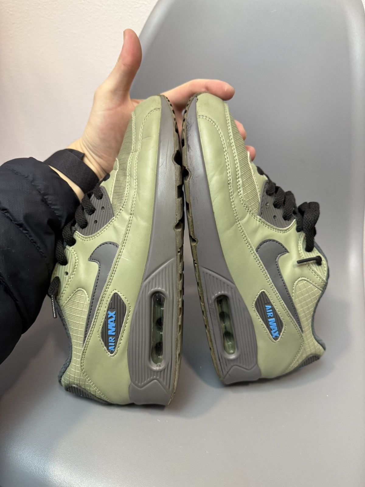 Nike Vintage Nike Air Max 90 Green Size US 8 / EU 41 - 13 Thumbnail