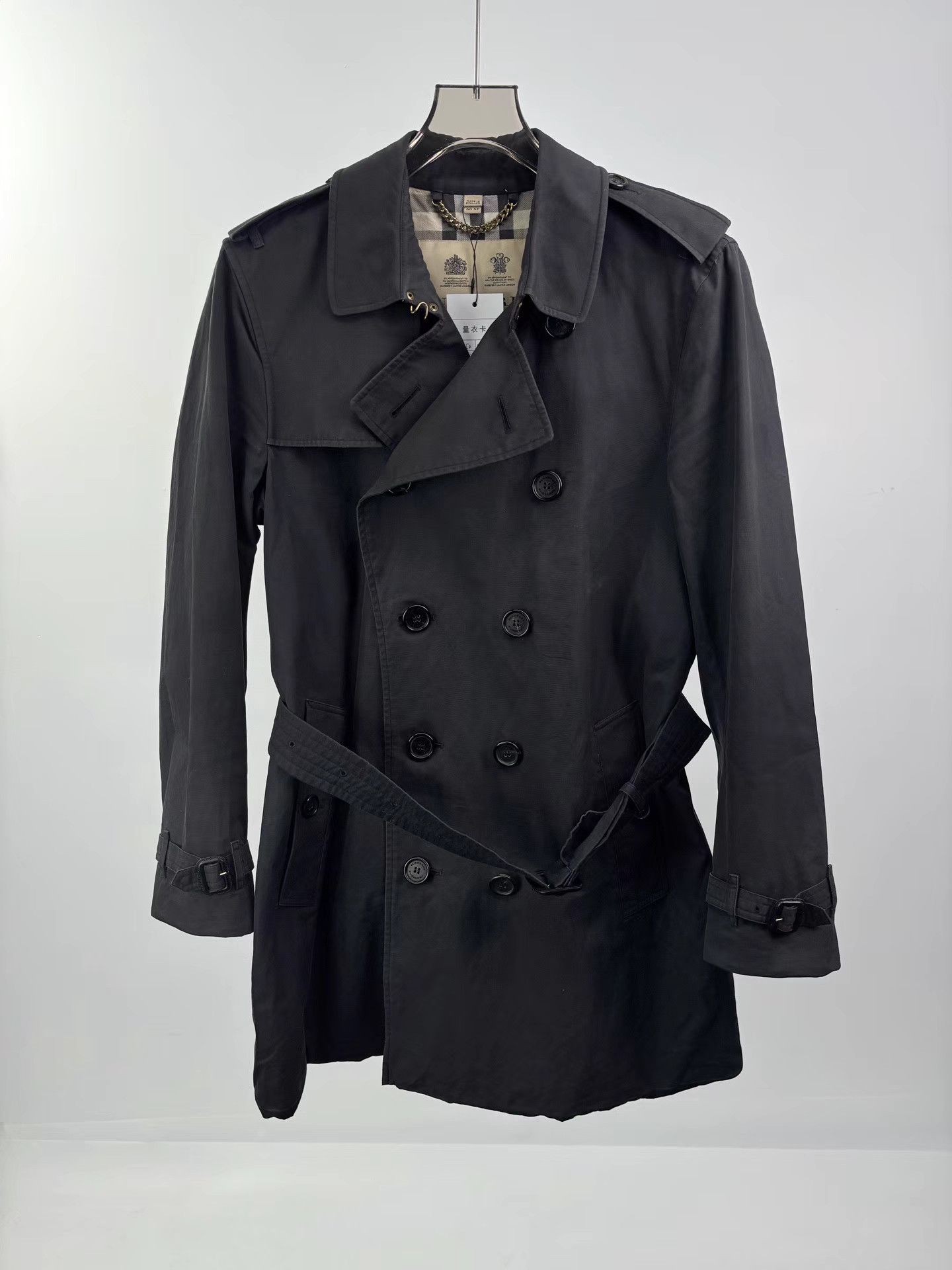 Burberry BURBERRY Black Kensington Trench Coat Size US M / EU 48-50 / 2 - 1 Thumbnail
