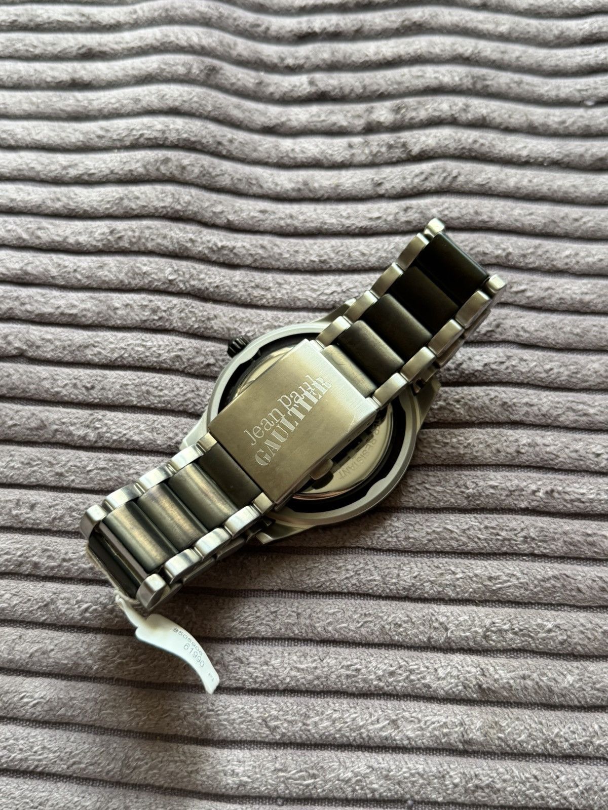 Jean Paul Gaultier Jean Paul Gaultier Archive Black Silver Man Watch Grail JPG Size ONE SIZE - 4 Thumbnail