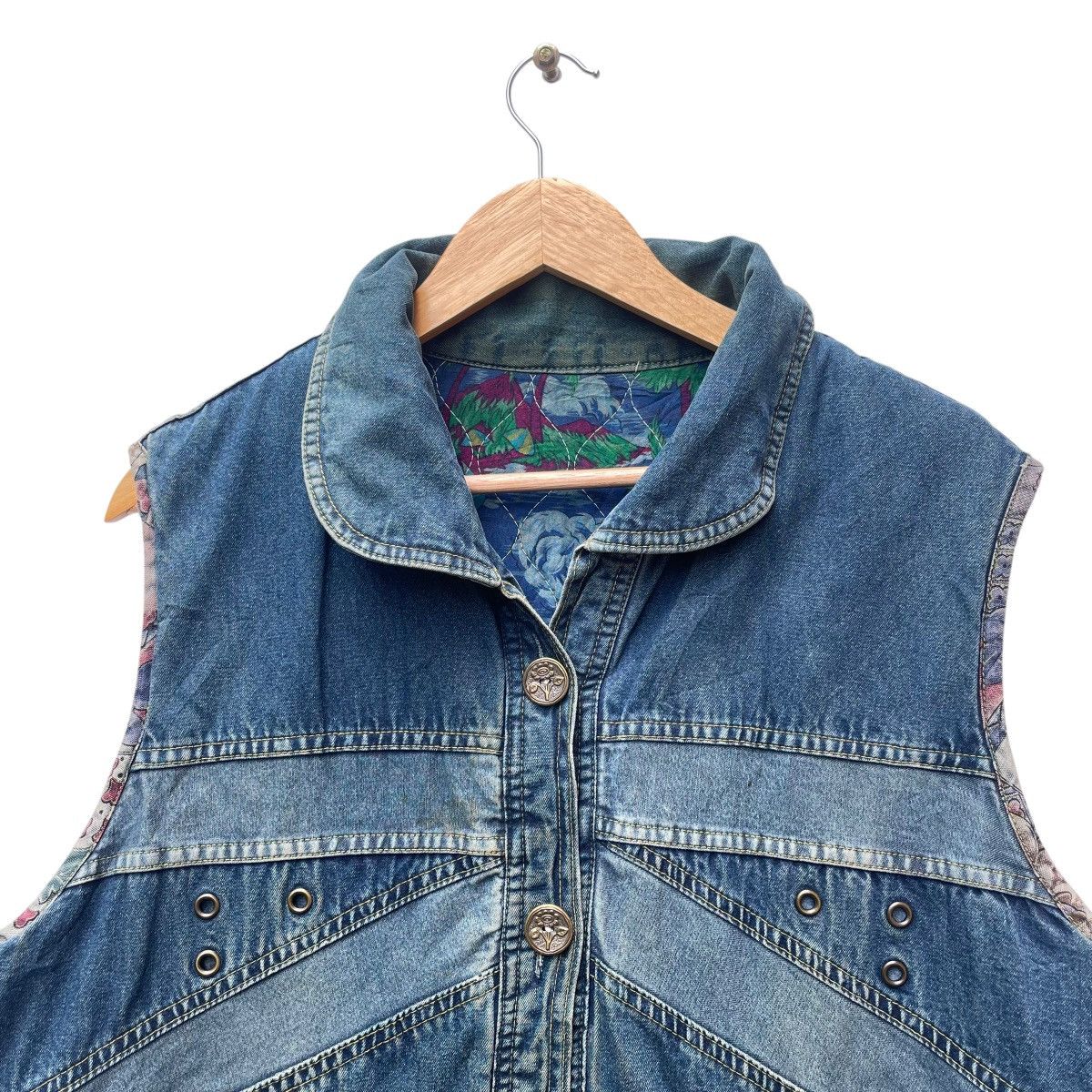 Japanese Brand Japanese Brand Denim Vest Jacket Size M / US 6-8 / IT 42-44 - 3 Thumbnail