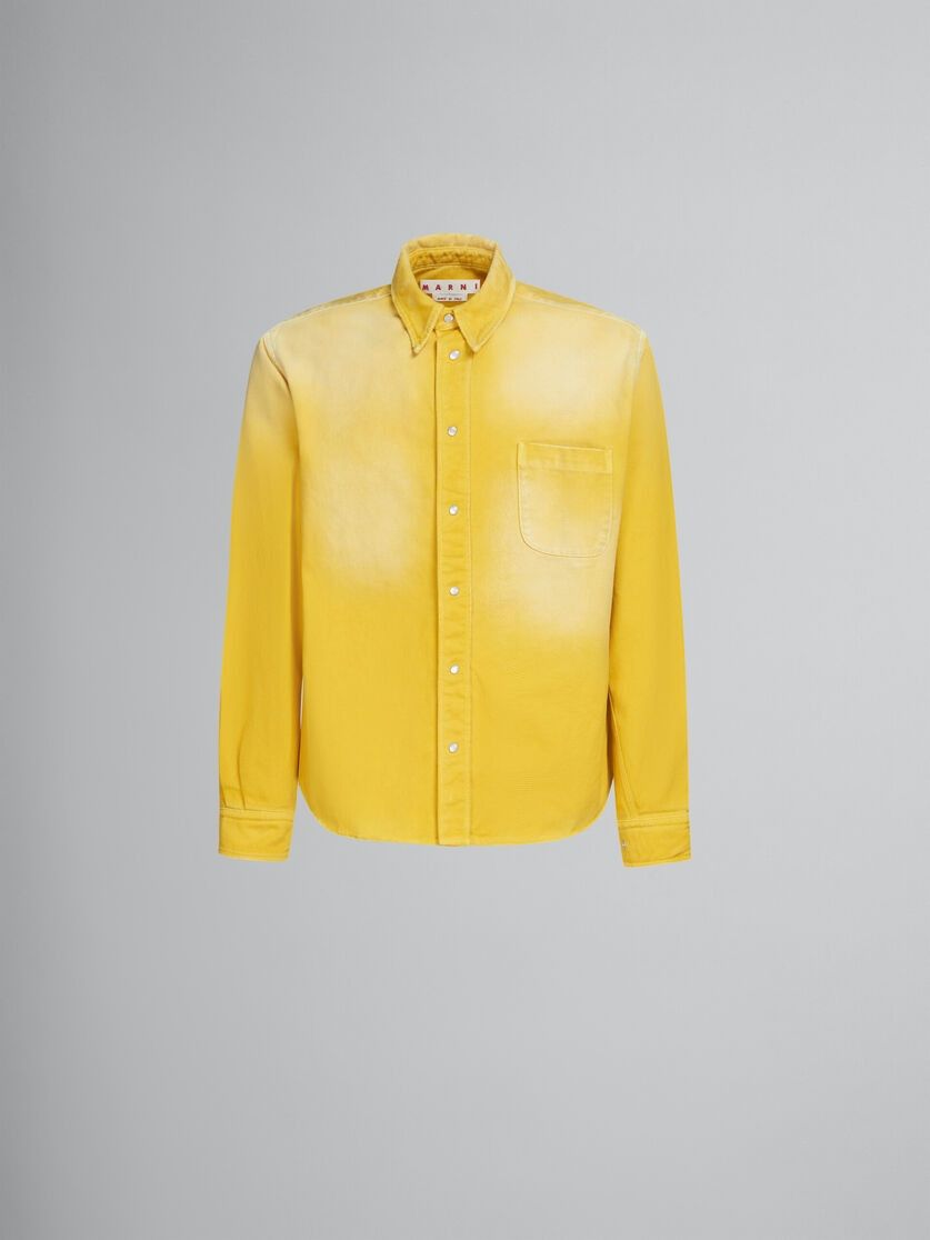 Marni o1w1db10824 Denim Shirt in Yellow Size US S / EU 44-46 / 1 - 1 Thumbnail